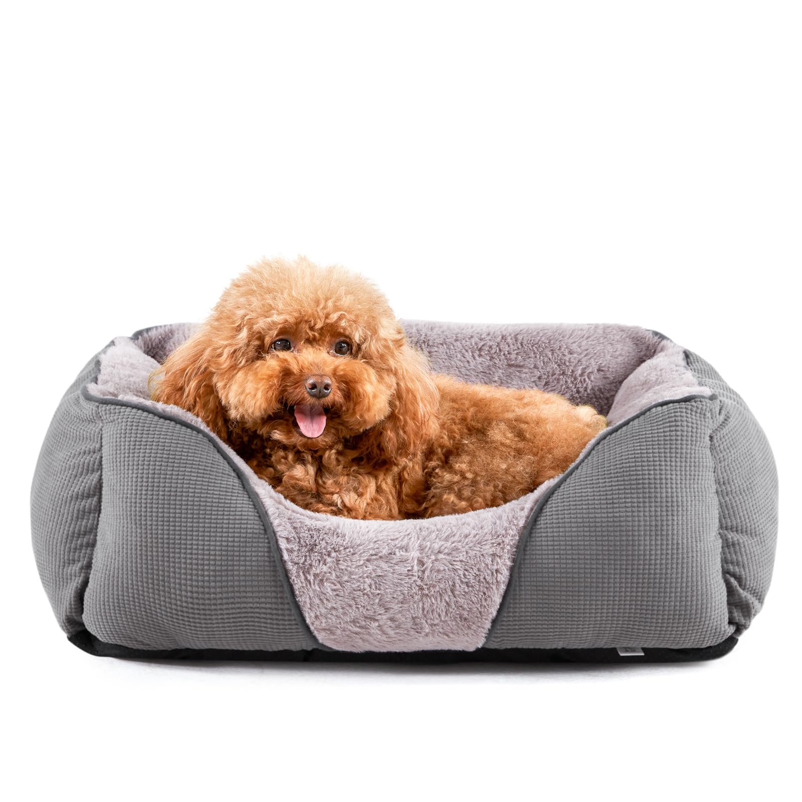 Mixjoy Dog Beds For Small Dogs, Cat Beds For Indoor Cats Washable, Calming Pet Small Size Dog, Soft Rectangle Pet Beds Sofa Cudd