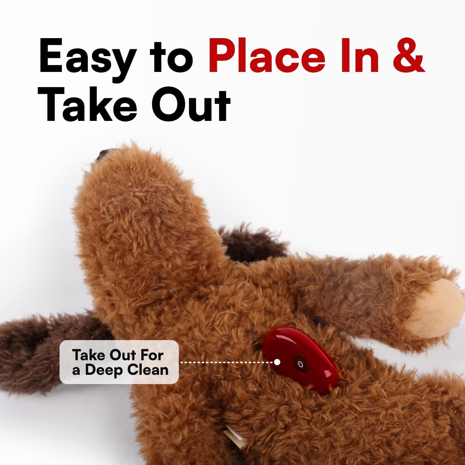 ALL FOR PAWS Dog Stuffed Animal with Heartbeat - Anxiety Relief & Behavioral Training Aid for Puppies | Perfect Sleep Aid Plush