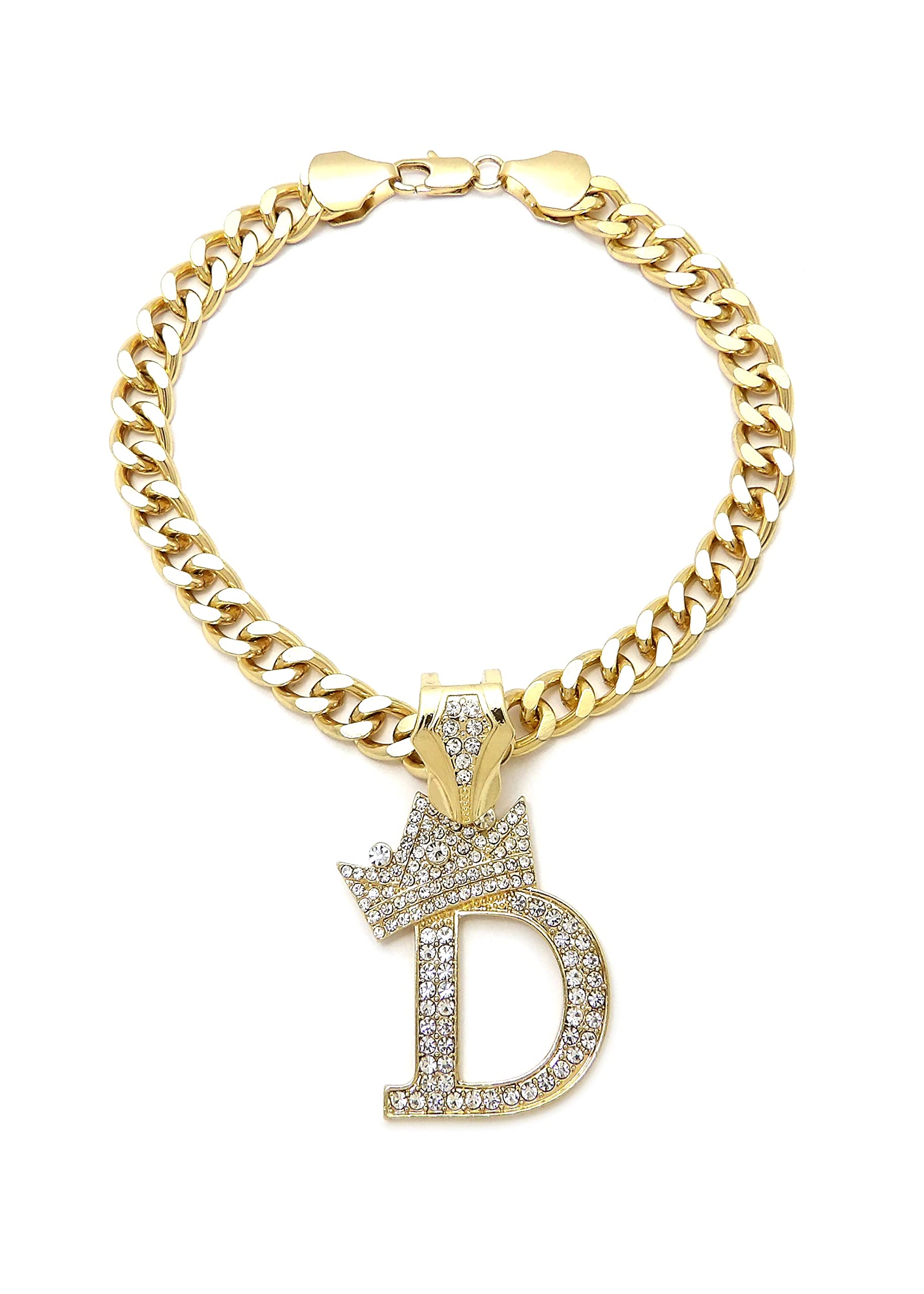 Ba Unique Fashion Initial Letter Cuban Chain Dog Chain Pet Chain Pet, Cat, Puppy Chain (30'', D)