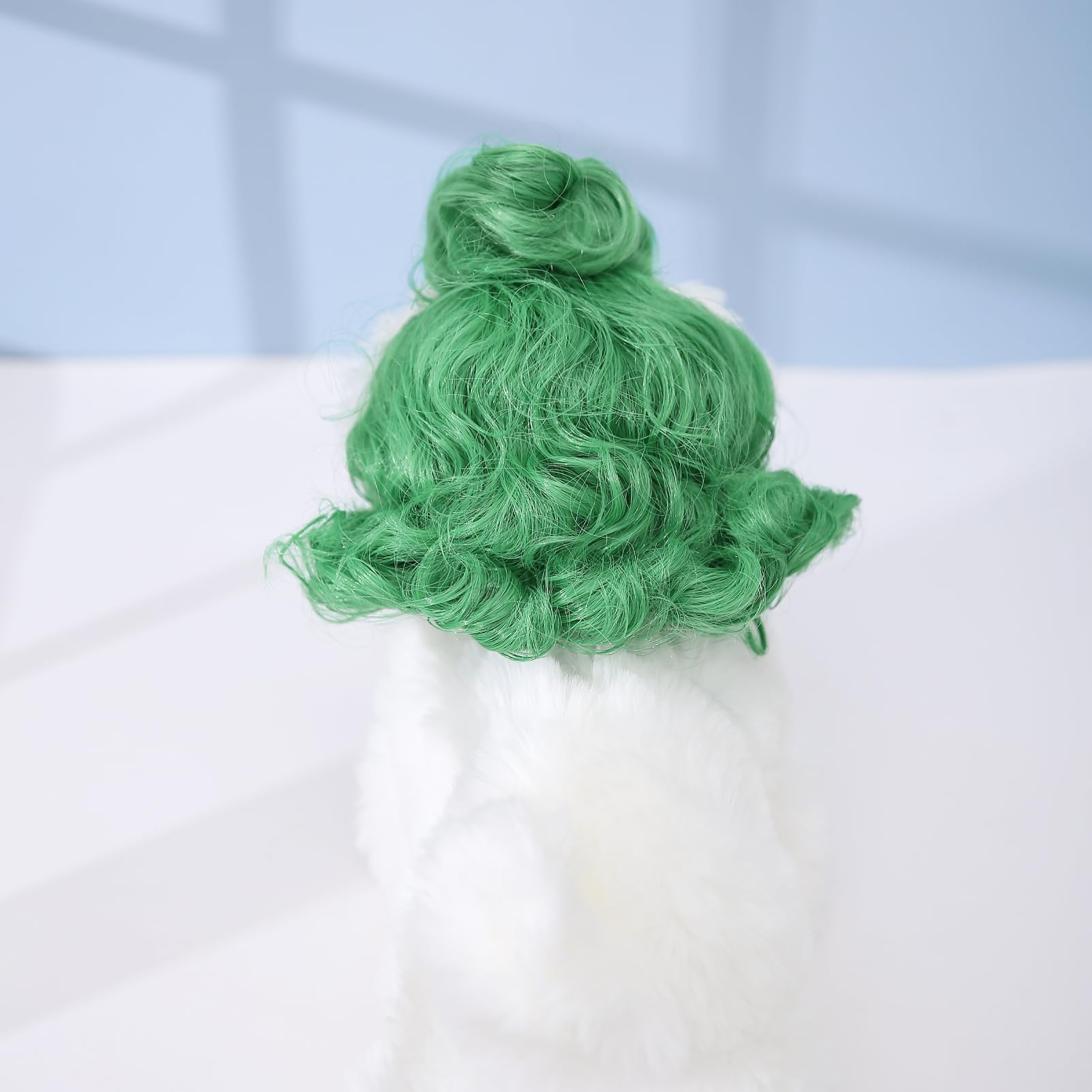 Funny Cosplay Wig For Dog, Headwear Apparel, Pet Costumes, Cat Dress Up For Halloween, Christmas, Parties, Festivals (Green Brai