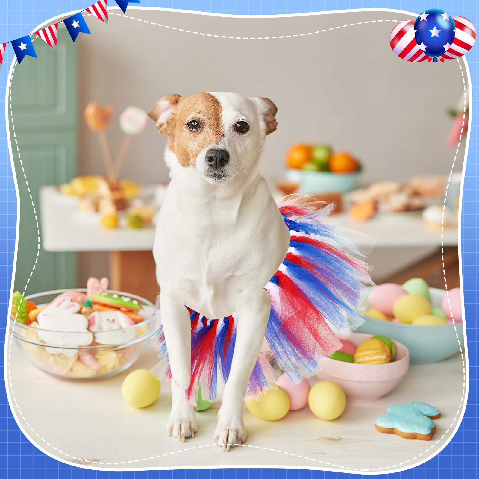 Locmeo Dog Tutu Tulle Tutu for Dogs Small Large Medium Puppy Dress Ballerina Costume Skirt for Halloween Puppy Cats Bunny Pet Ou