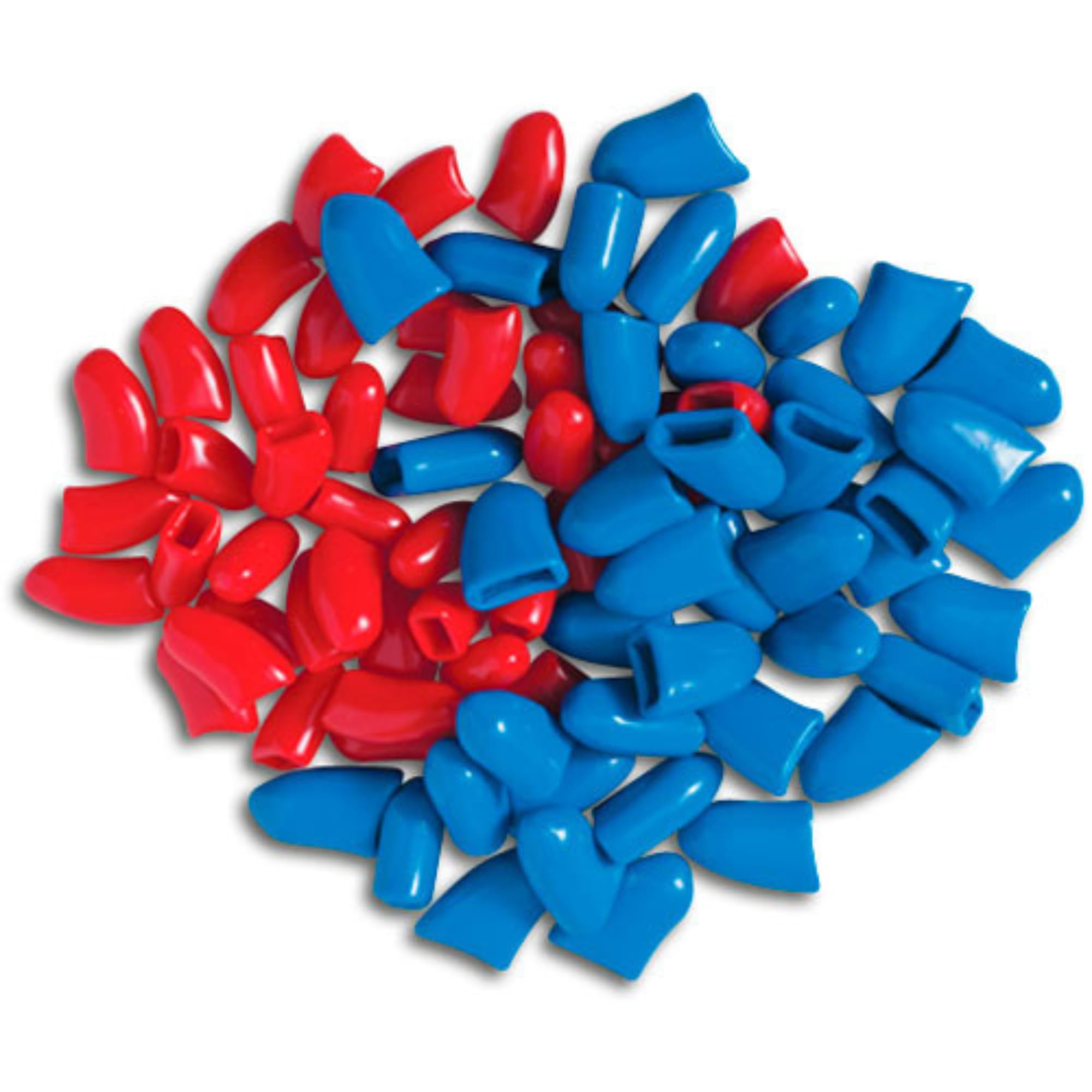 Soft Claws Canine 40-Pack Summer Colors Dog Nail Caps Kit, Large, Red And Blue