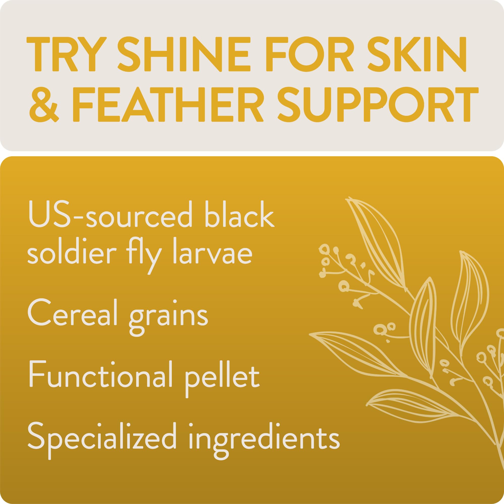 FLOCKLEADER Shine, Functional Poultry Treats for Skin and Feather Support, 3.5 lb