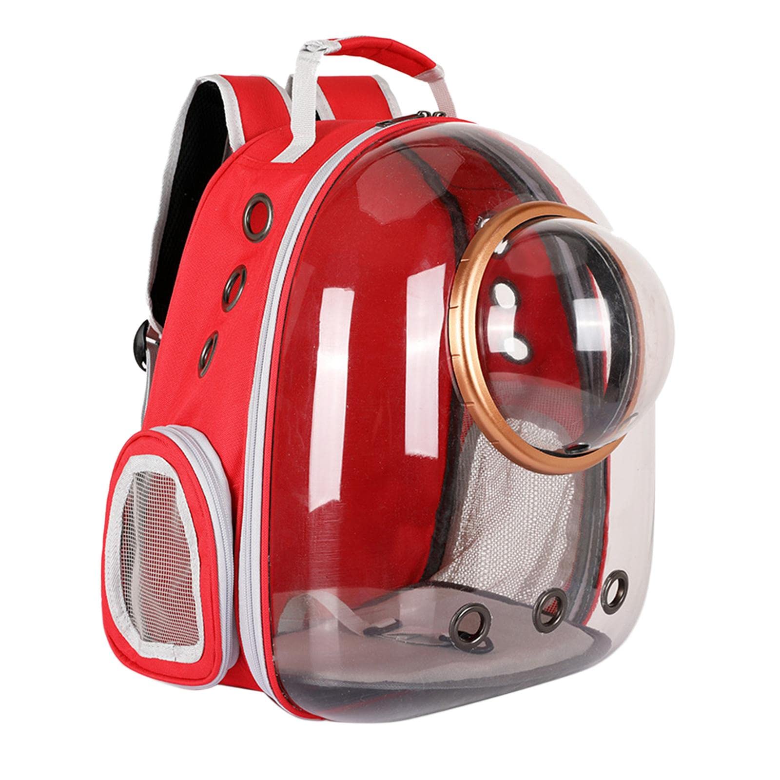 ATORSE Pet Carrier Backpack Capsule Travel Dog Cat Bag Breathable Astronaut Red|Pet Supplies|Dog Supplies|Carriers & Totes