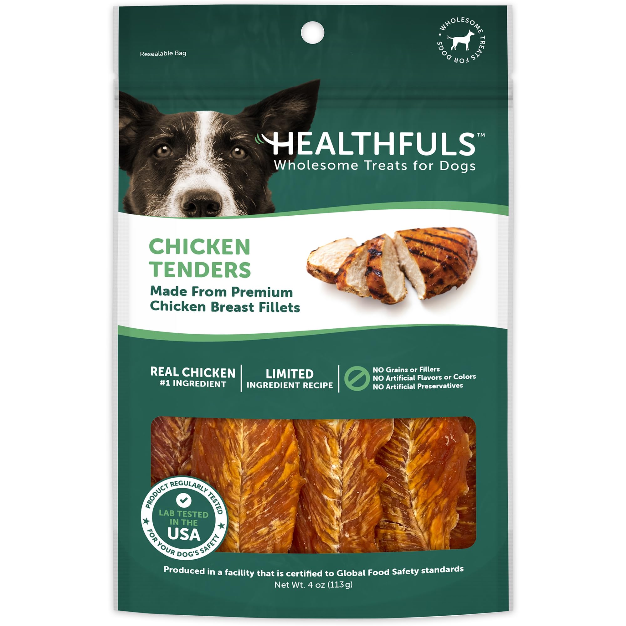 Healthfuls Chicken Tenders Dog Treats, 4oz