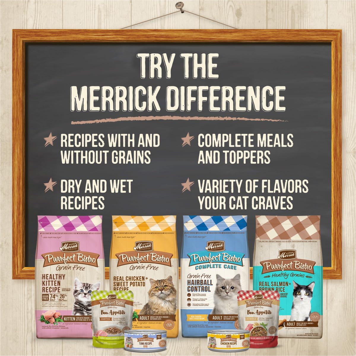 Merrick Purrfect Bistro Grain Free Wet Cat Food Rabbit Recipe Pate - (Pack of 24) 3 oz. Cans