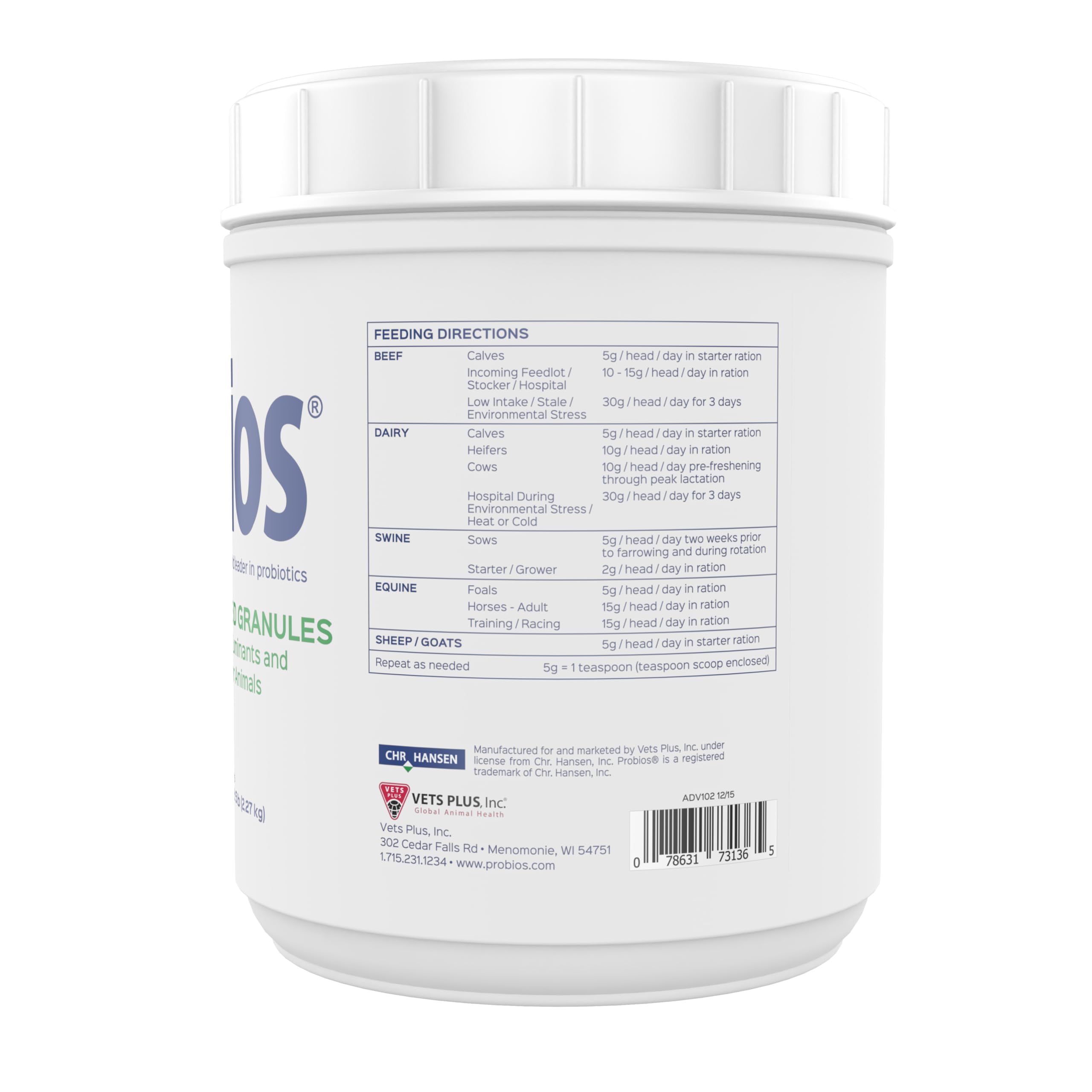 Probios Probiotics for Equine Health - Horse Supplements - Equine Digestion Support -Probiotic for Horses