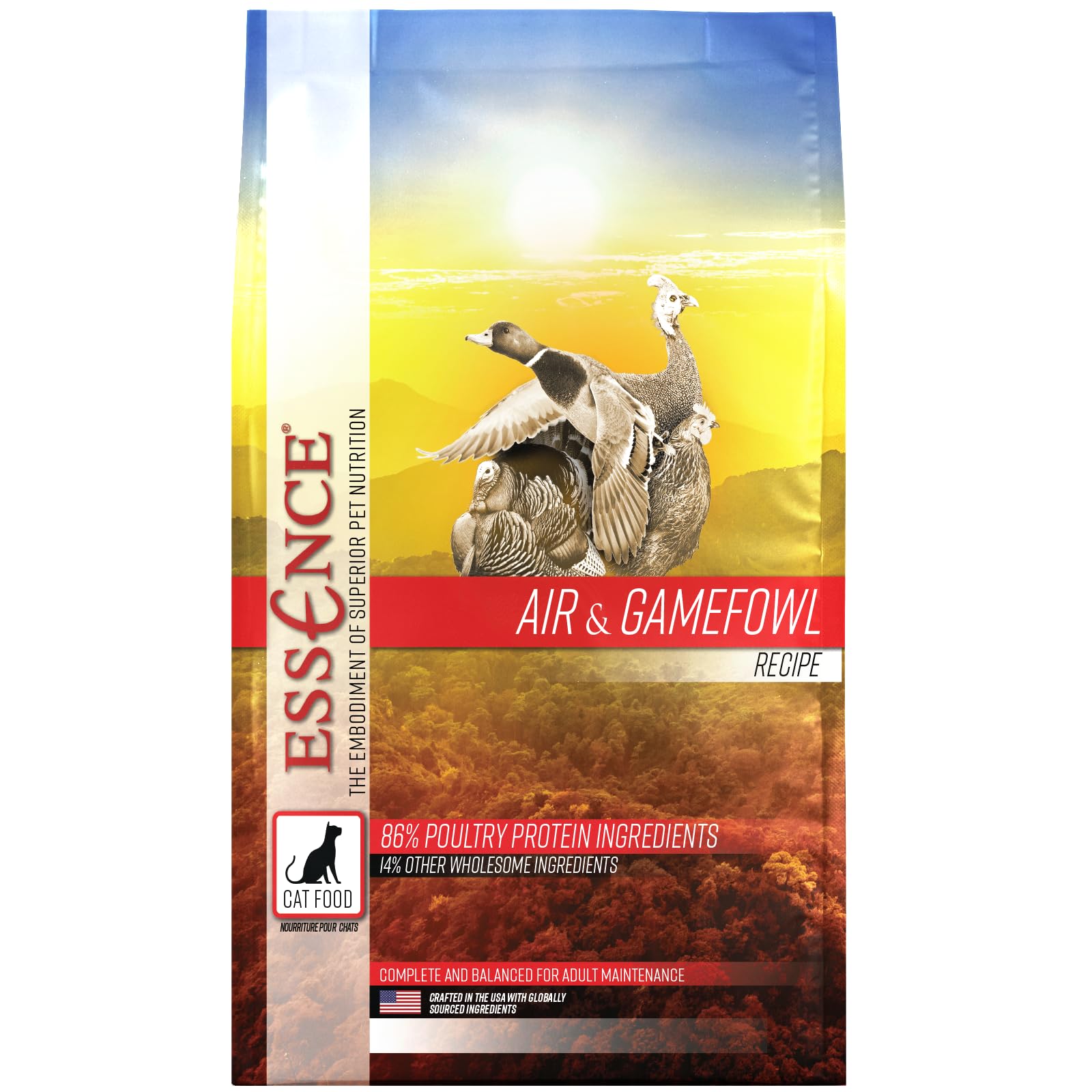 Essence AIR & Gamefowl CAT Recipe Dry CAT Food, 10LB Bag