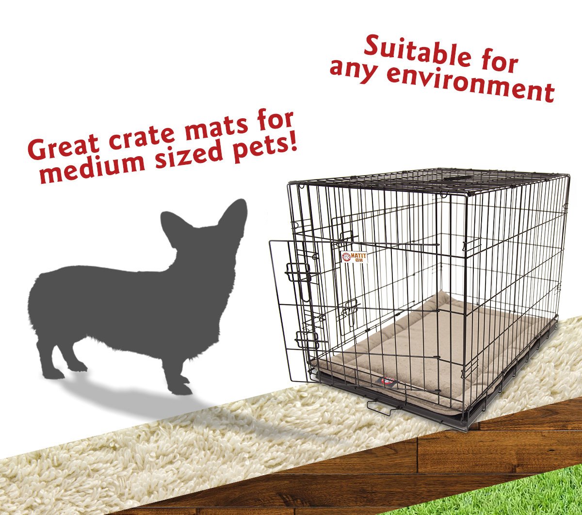 36' Villa Pearl Crate Dog Bed Mat By Majestic Pet Products
