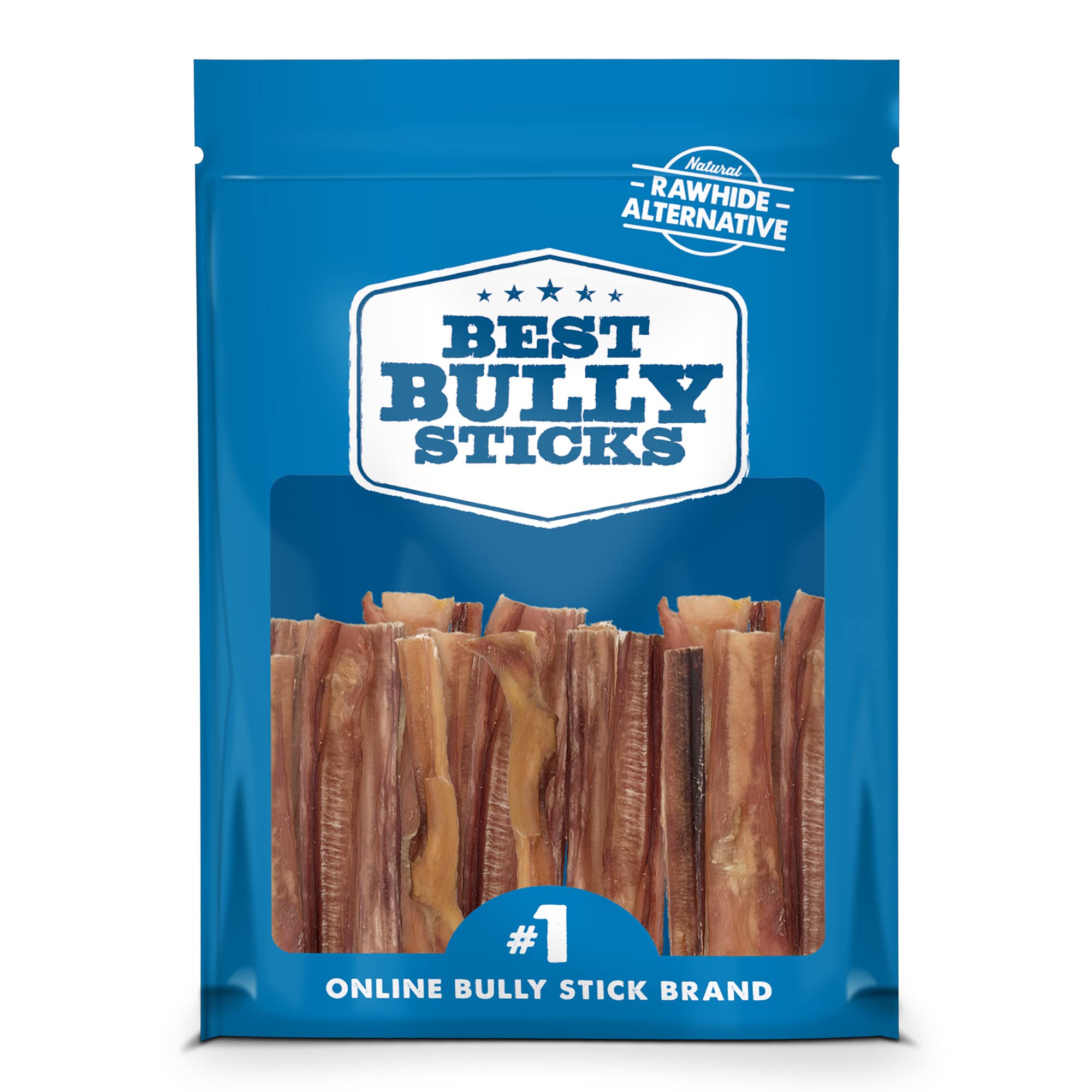 Best Bully Sticks 4 Inch Bully Sticks - 16 oz (Pack of 1) - 100% Natural Grass-Fed, Grain and Rawhide Free, Ideal for Small or Y
