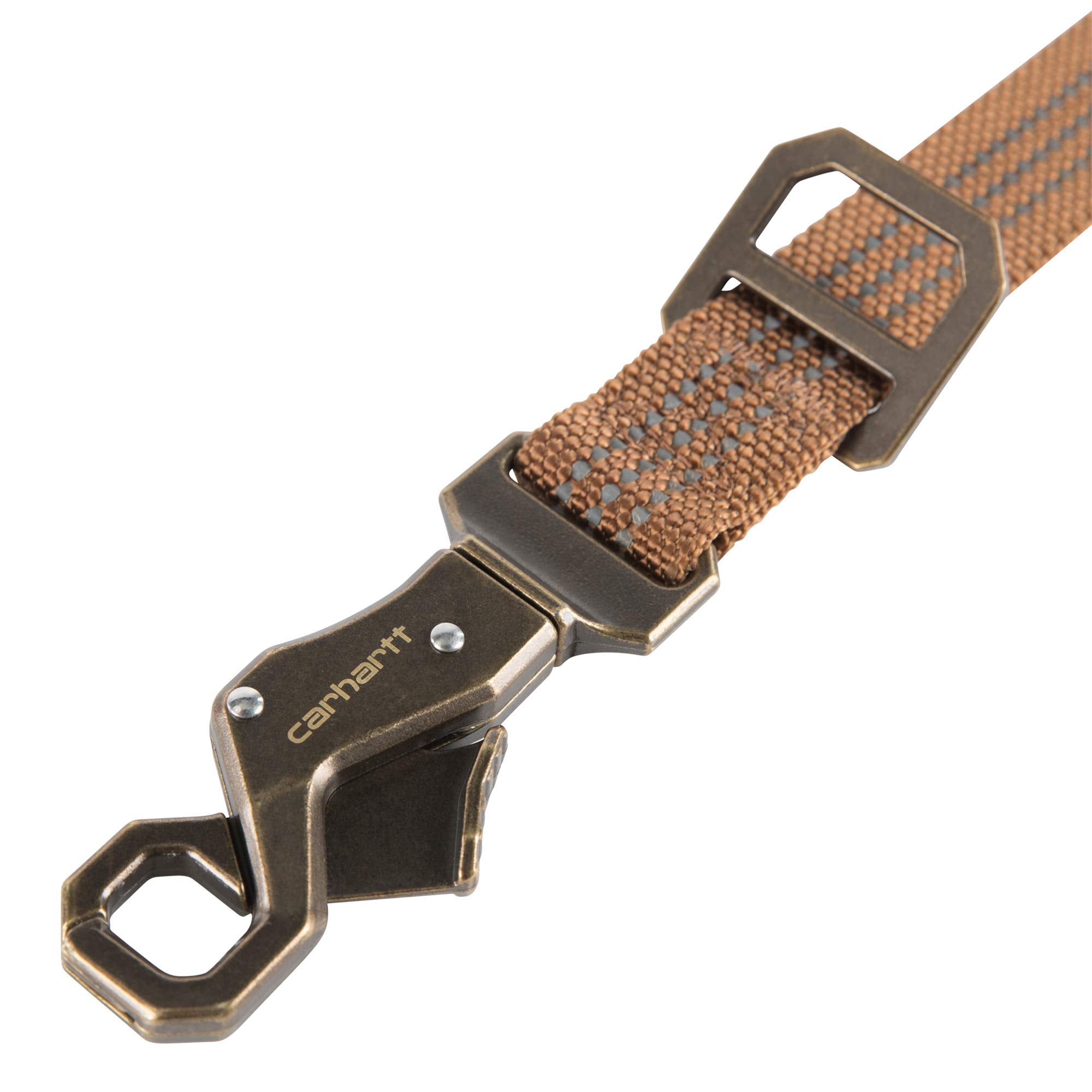 Carhartt Dog Leash Brown/Brushed Brass, Large