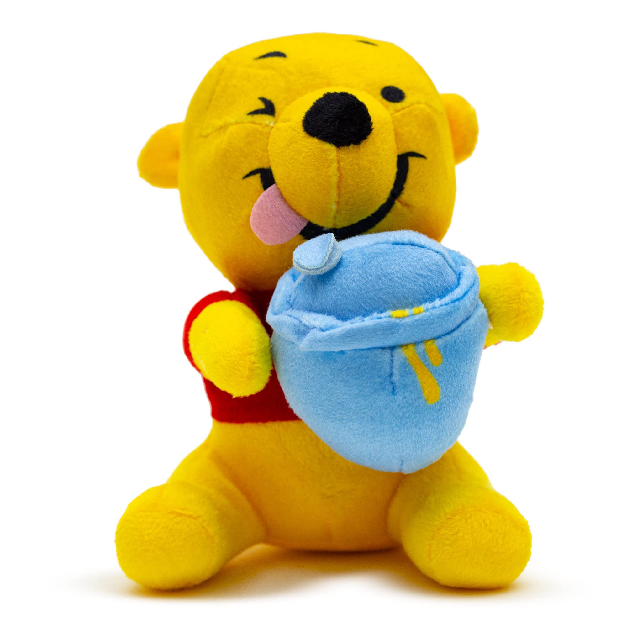 Buckle-Down Disney Dog Toy, Winnie The Pooh Winking Hunny Pot Sitting Pose Pet Toy, Plush