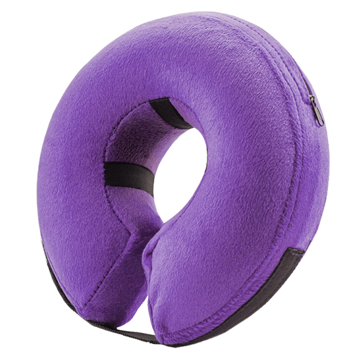 Bencmate Protective Inflatable Collar For Dogs And Cats - Soft Pet Recovery Collar Does Not Block Vision E-Collar (Large, Purple)