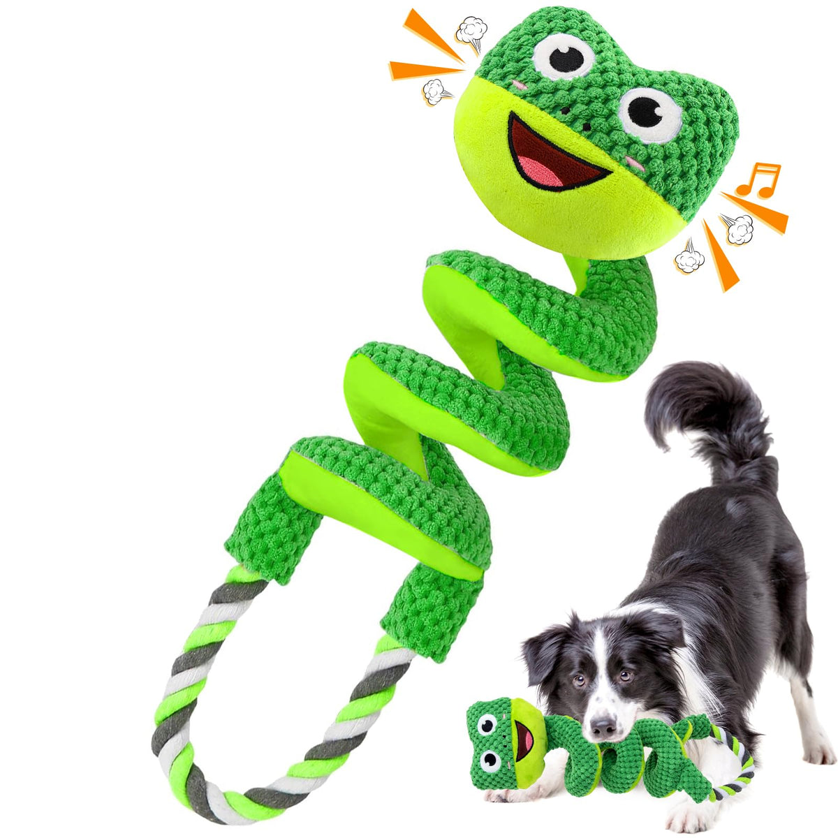 Viwik Interactive Dog Squeaky Toys, Plush Dog Chew Toys For Large Medium Small Smart Breed, Puppy Toys For Boredom And Stimulati