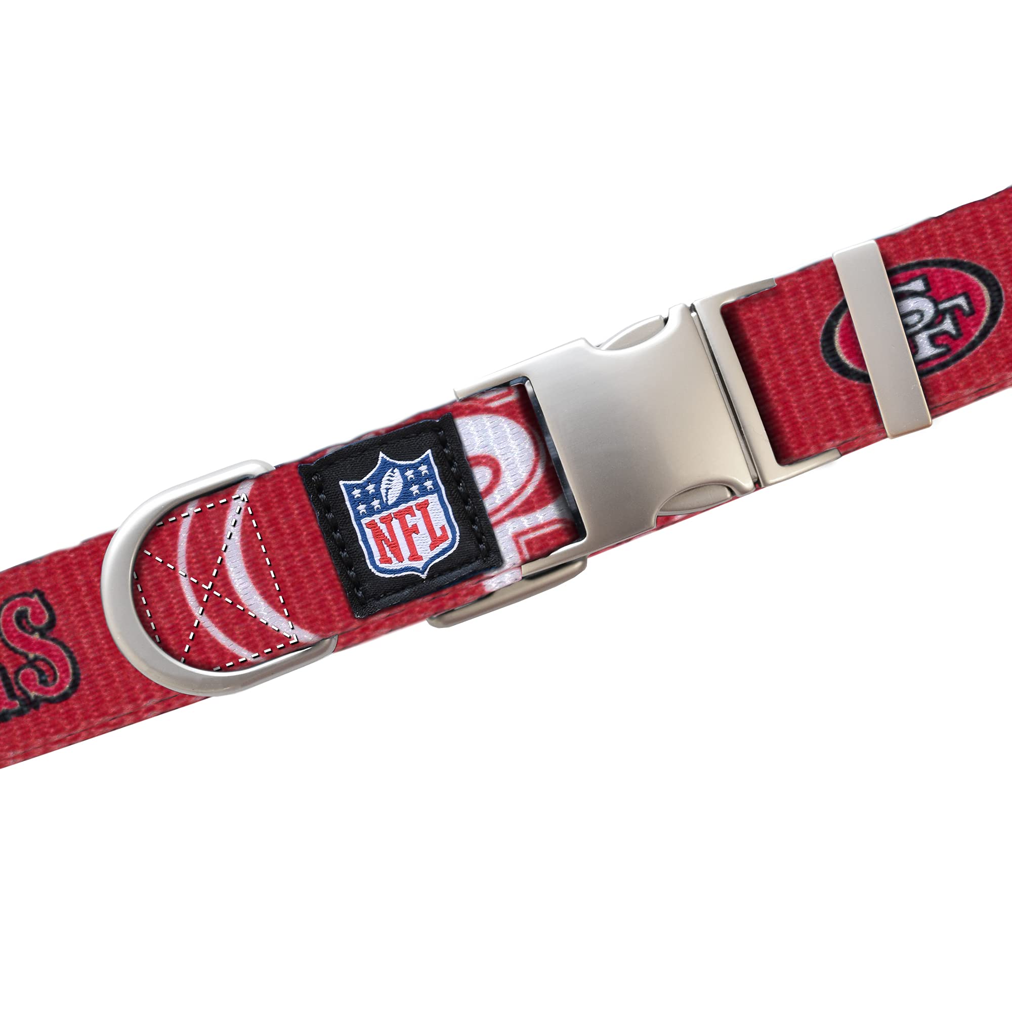 Littlearth San Francisco 49Ers Nfl Premium Pet Collar
