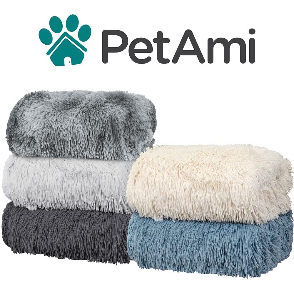 Petami Waterproof Dog Blanket For Small Medium Dogs, Calming Fleece Cat Blanket, Couch Protector Washable Sherpa Faux Fur Pet Throw For Puppy, Soft Reversible 29X40 Cream Beige