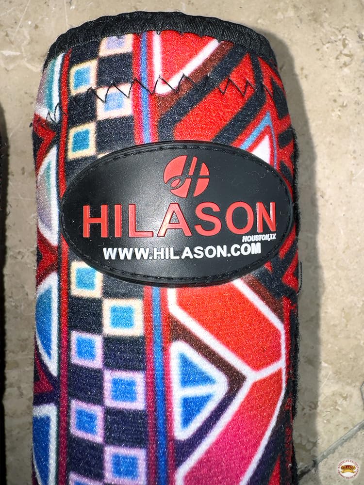 L Hilason Horse Medicine No Turn Bell Boots Sports Front Rear Hind Leg Protective