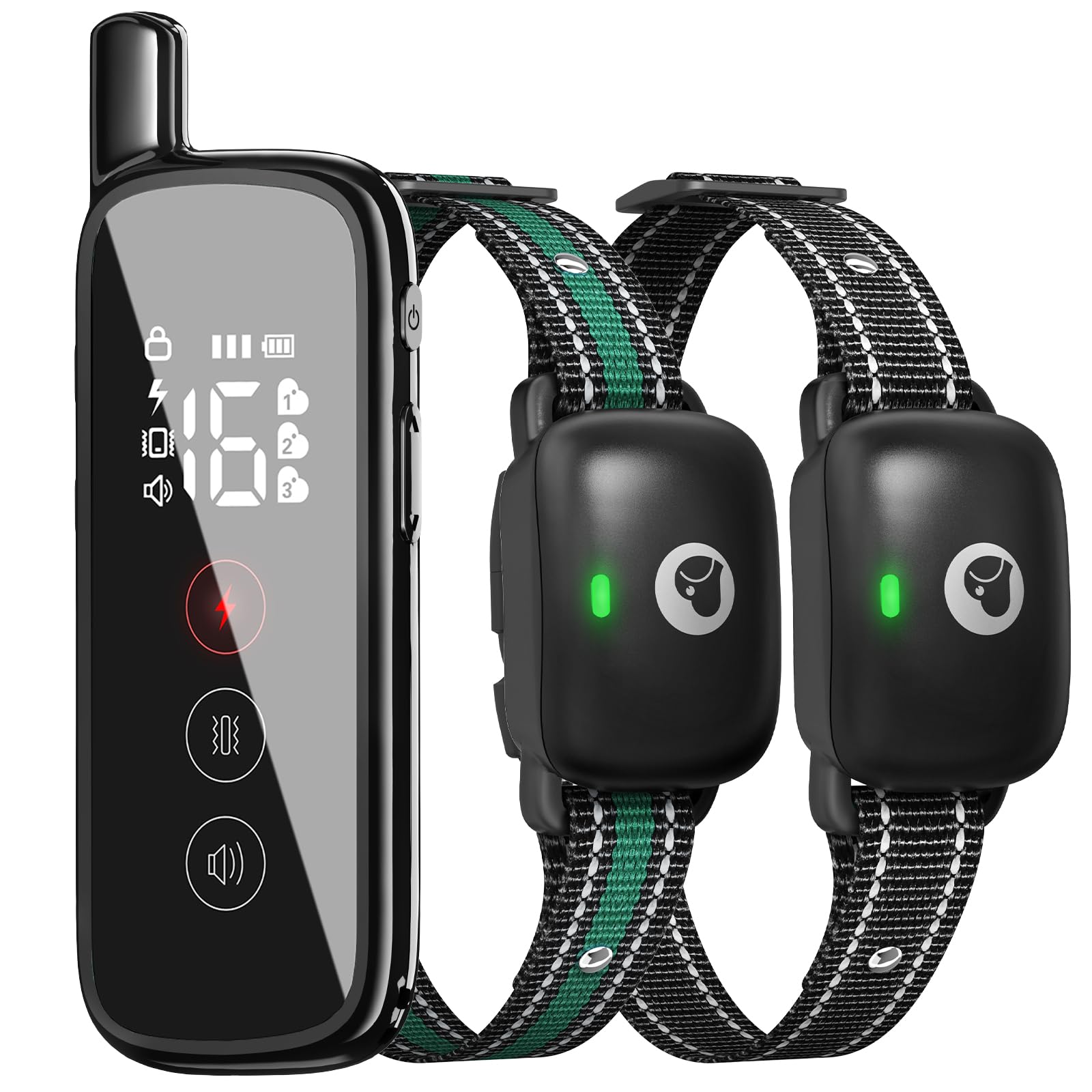 Heaflex Electric Dog Training Collar With A 2600Ft Remote Range, Rechargeable And Waterproof, Features 3 Training Modes And Secu