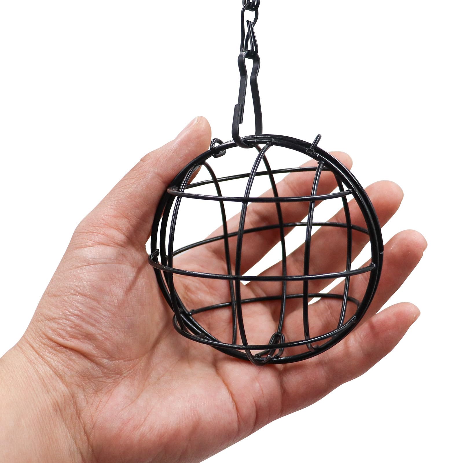 3.1 Inches Tortoise Treat Ball Toy, Hanging Turtle Stainless Steel Hay Feeder Ball, Small Animal Grass Fruit Vegetable Feeder Ho