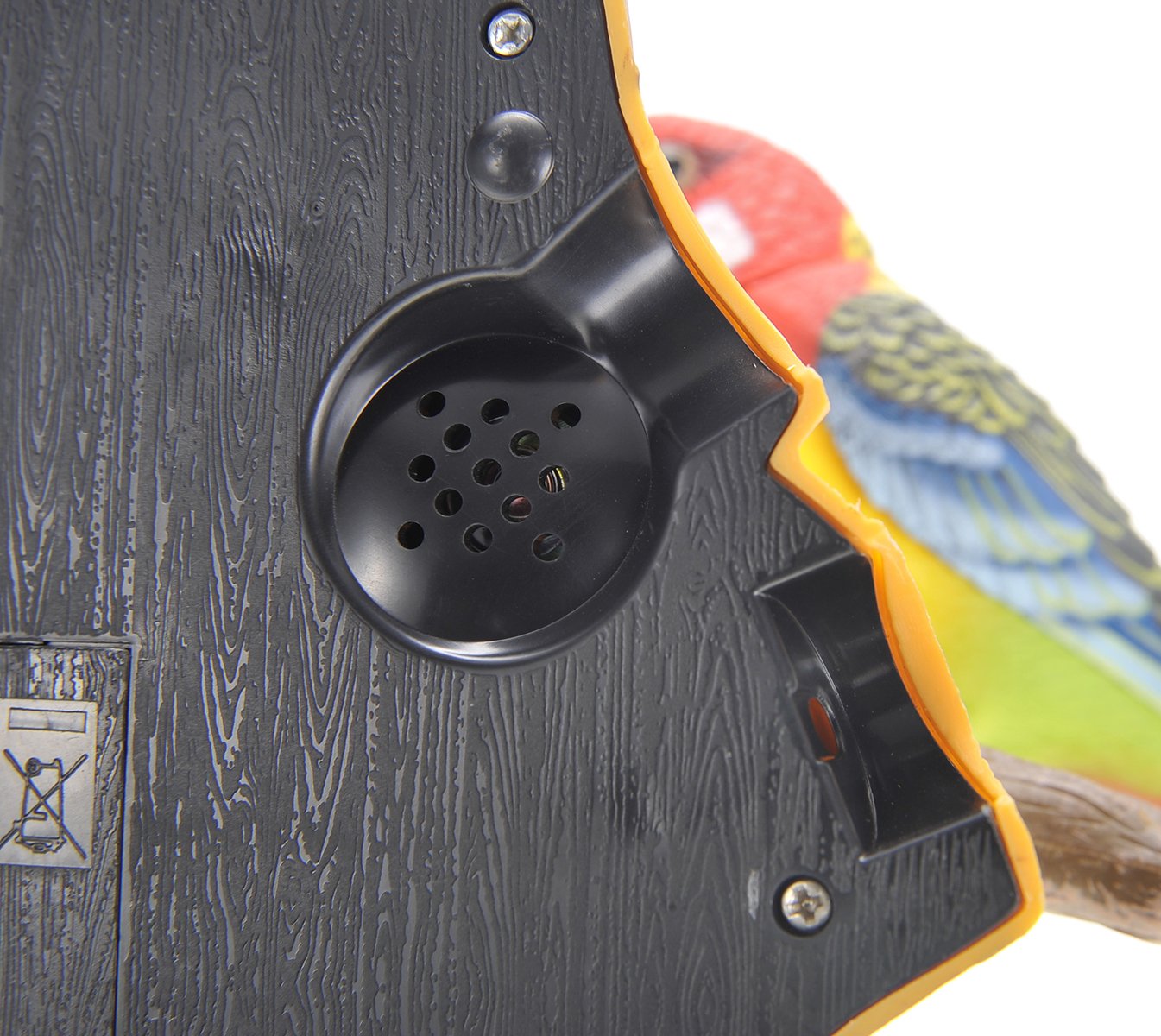 PowerTRC Chirping & Dancing Bird with Motion Sensor - Adorable Wall Decoration, Pet Bird Novelty Gift, 1 Set