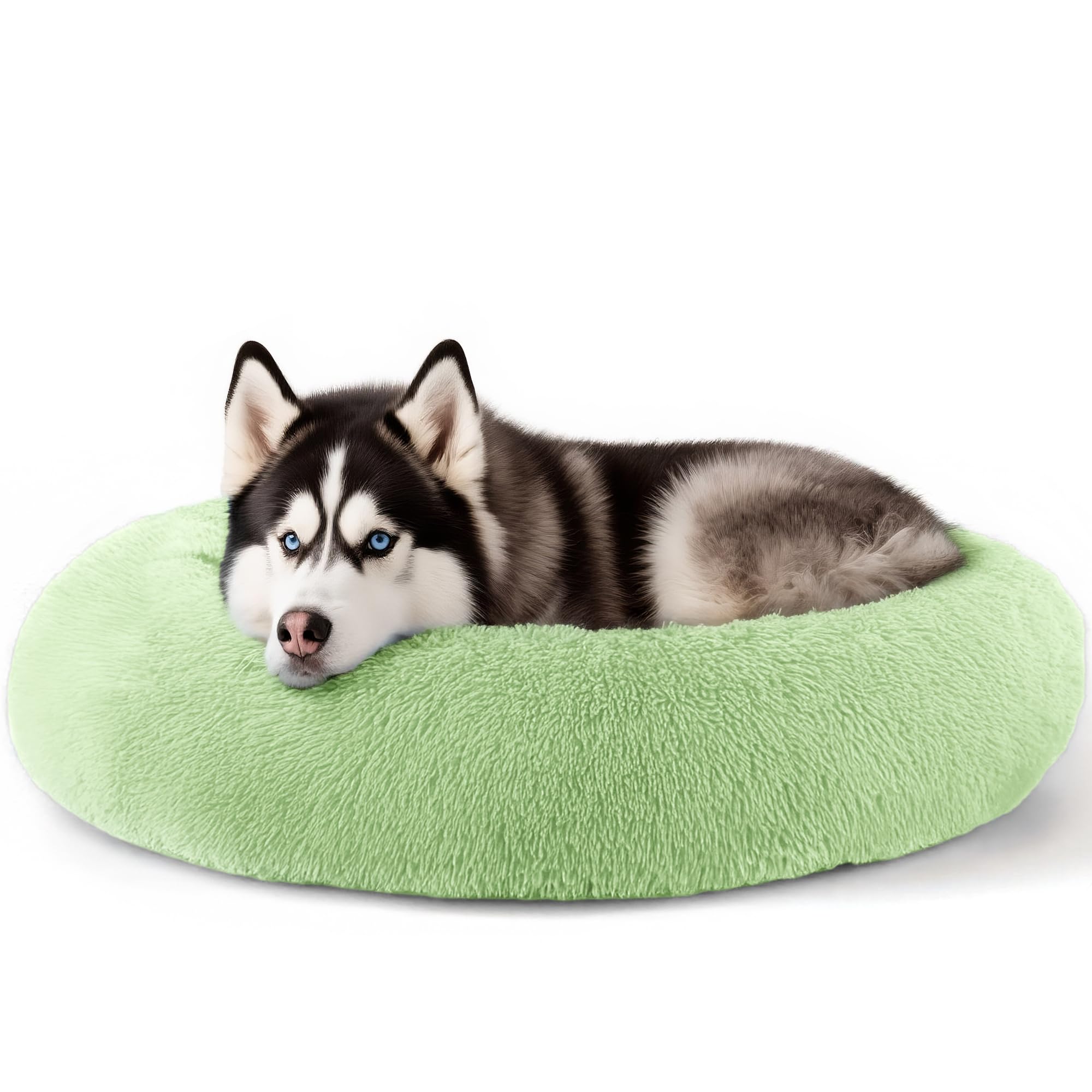 Extra Large Dog Beds, 36 Inch Human Dog Anxiety Relief Comfort Bed, Indestructible & Chew Proof Pet Beds (Green)