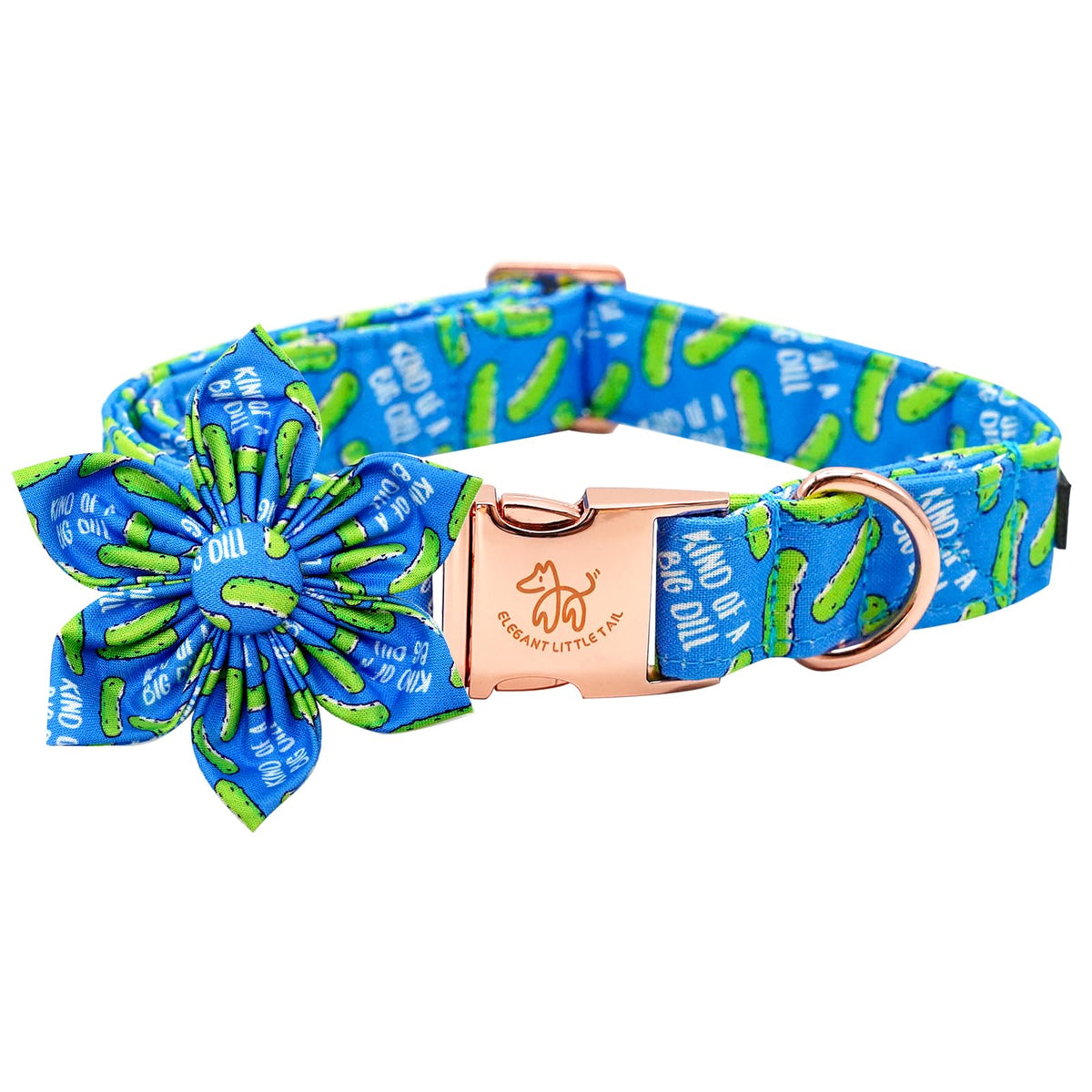Elegant little tail Dog Collar, Dog Collar with Flower Boy Girl Pet Collar Flowers Soft Durable Dog Flower Collar for X-Small Do