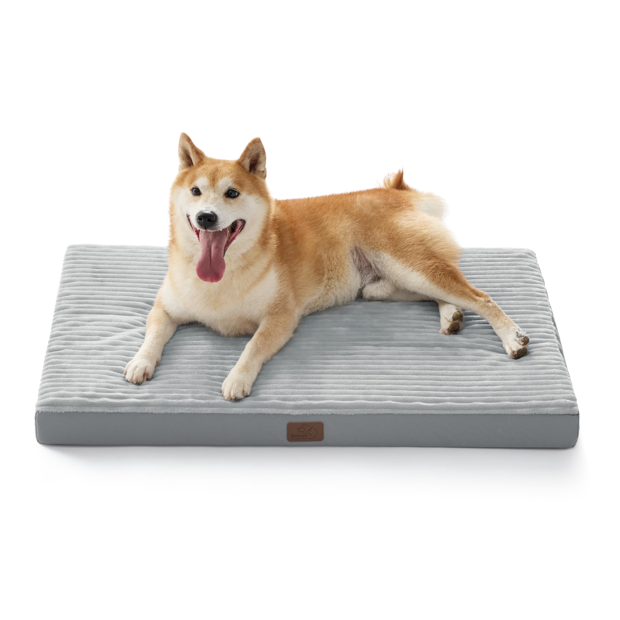 Bedsure Dog Beds Large Sized Dog- Orthopedic Pet Beds for Crate with Removable Machine Washable Cover, NOT Waterproof Egg Crate 