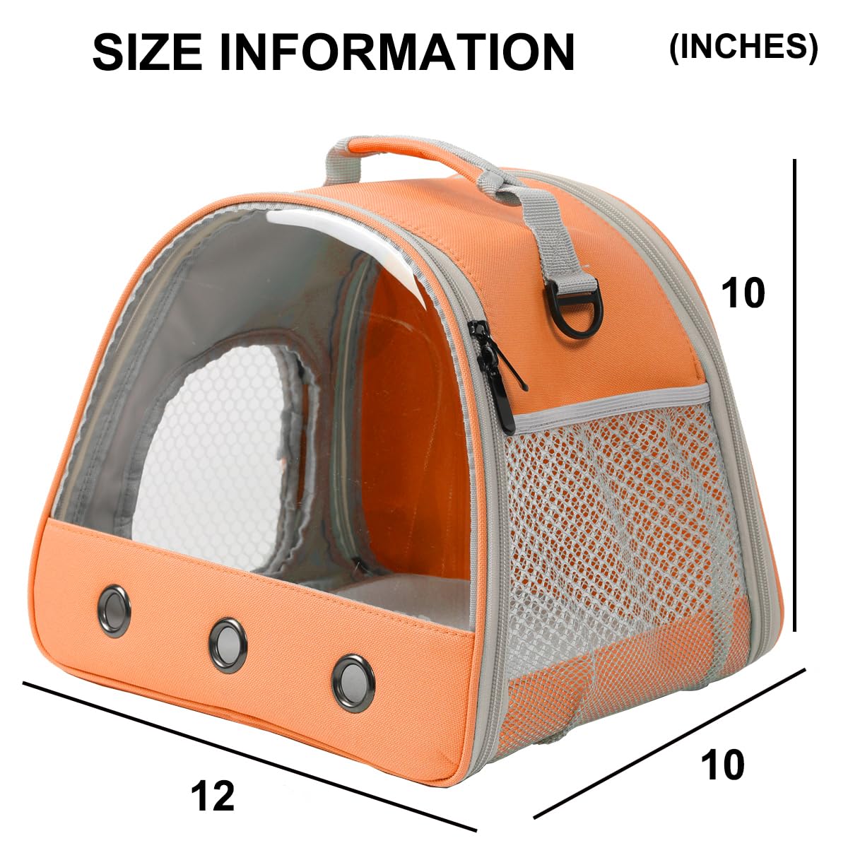 Wevonigu Rabbit Travel Carrier,Lizards Carrier, Small Animal Travel Carrier For Bunny Sugar Glider Hedgehog Rat Parrot Bird Guin