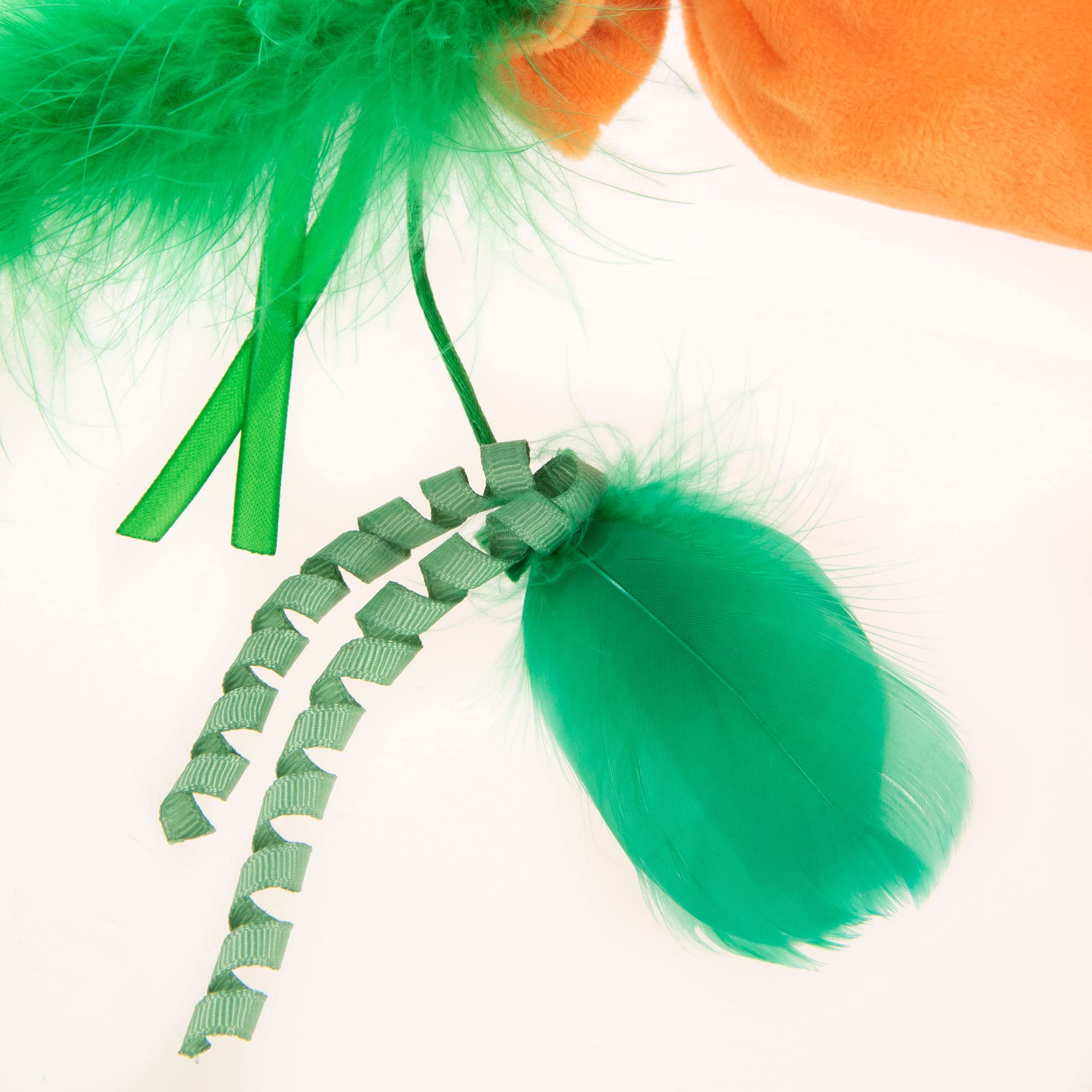 Smartykat Kolossal Karrot Crinkle Kicker Catnip Cat Toy - Orange, Jumbo