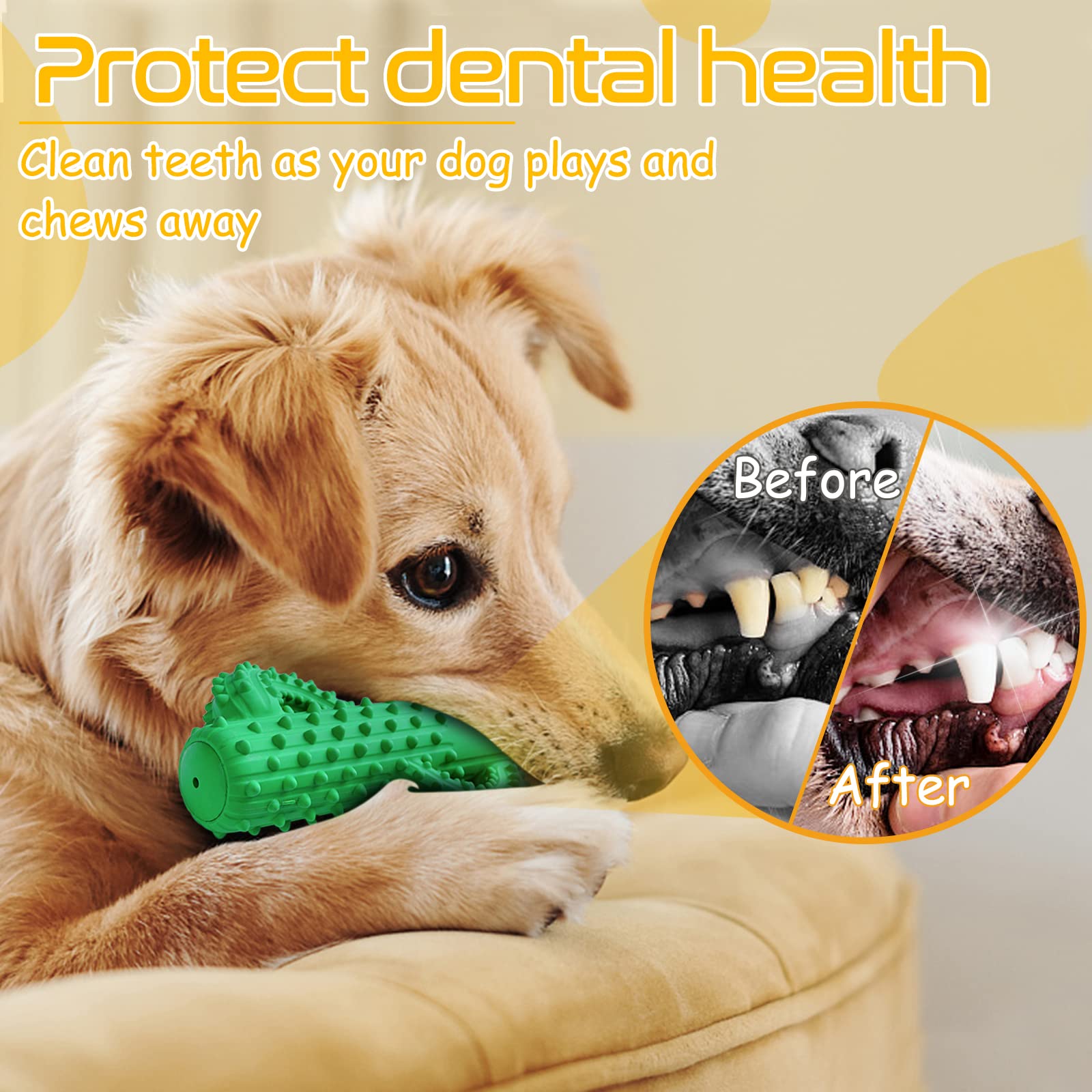 Rmolitty Christmas Dog Toys, Squeaky Dog Toys For Aggressive Chewers, Indestructible Tough Durable Dog Chew Toys For Large Mediu