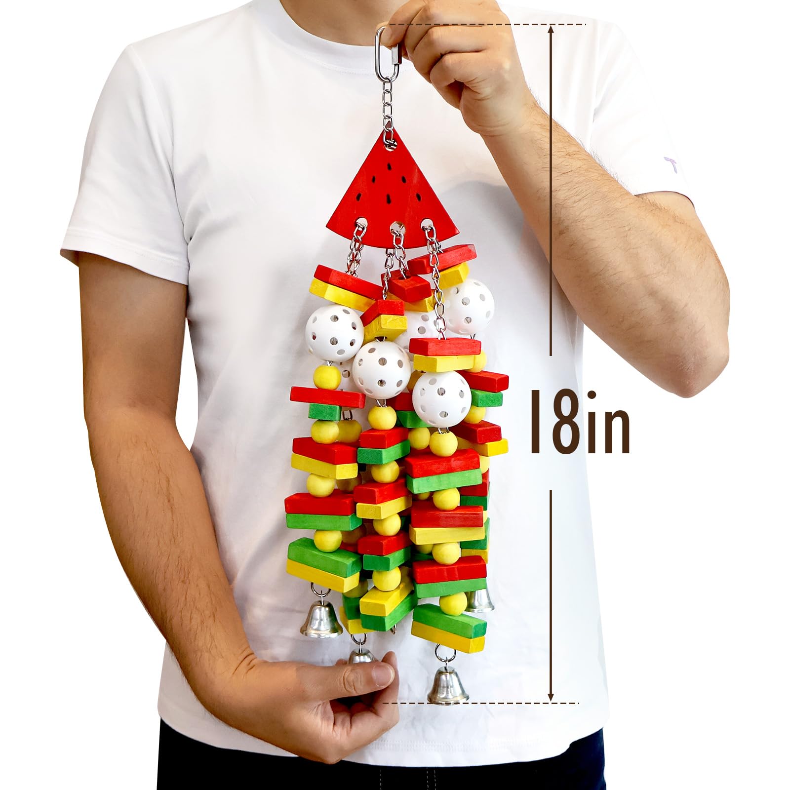 Crazydeer Bird Toys Parrot Toys For Large Birds Parrots, Cockatoos, Cockatiels, Parakeets, Cockatiel Cage Perch Stand Bird Cage