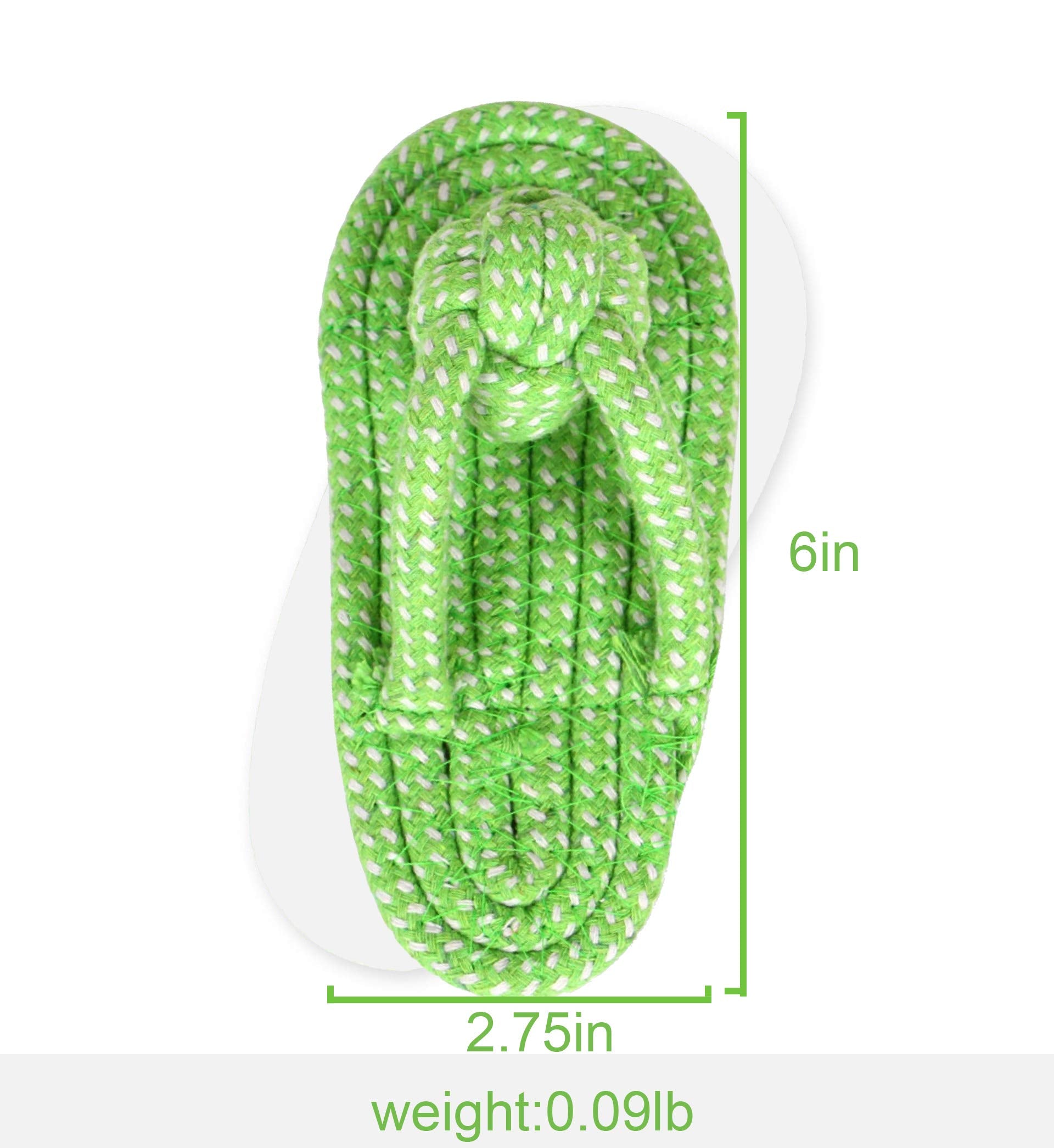 Sunglow Knotted Woven Pet Dog Toy,Puppy Molar Shoes,Eco-Friendly Cotton Rope Toys, Bite-Resistant Rope Knot Dog Toy,Medium/Small