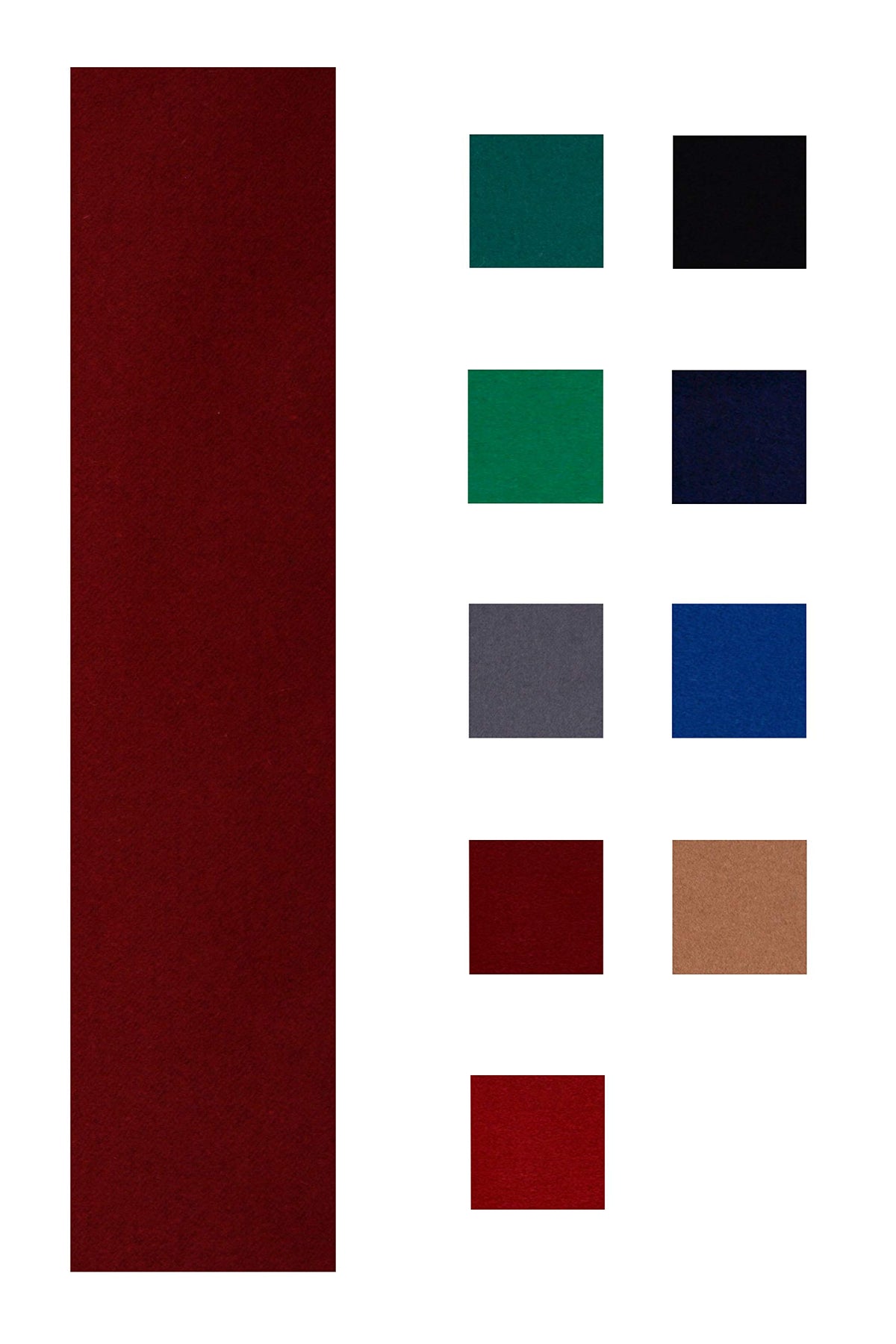 Accuplay 20 oz Pre cut Pool Table Felt - Billiard cloth Burgundy for 8 Table