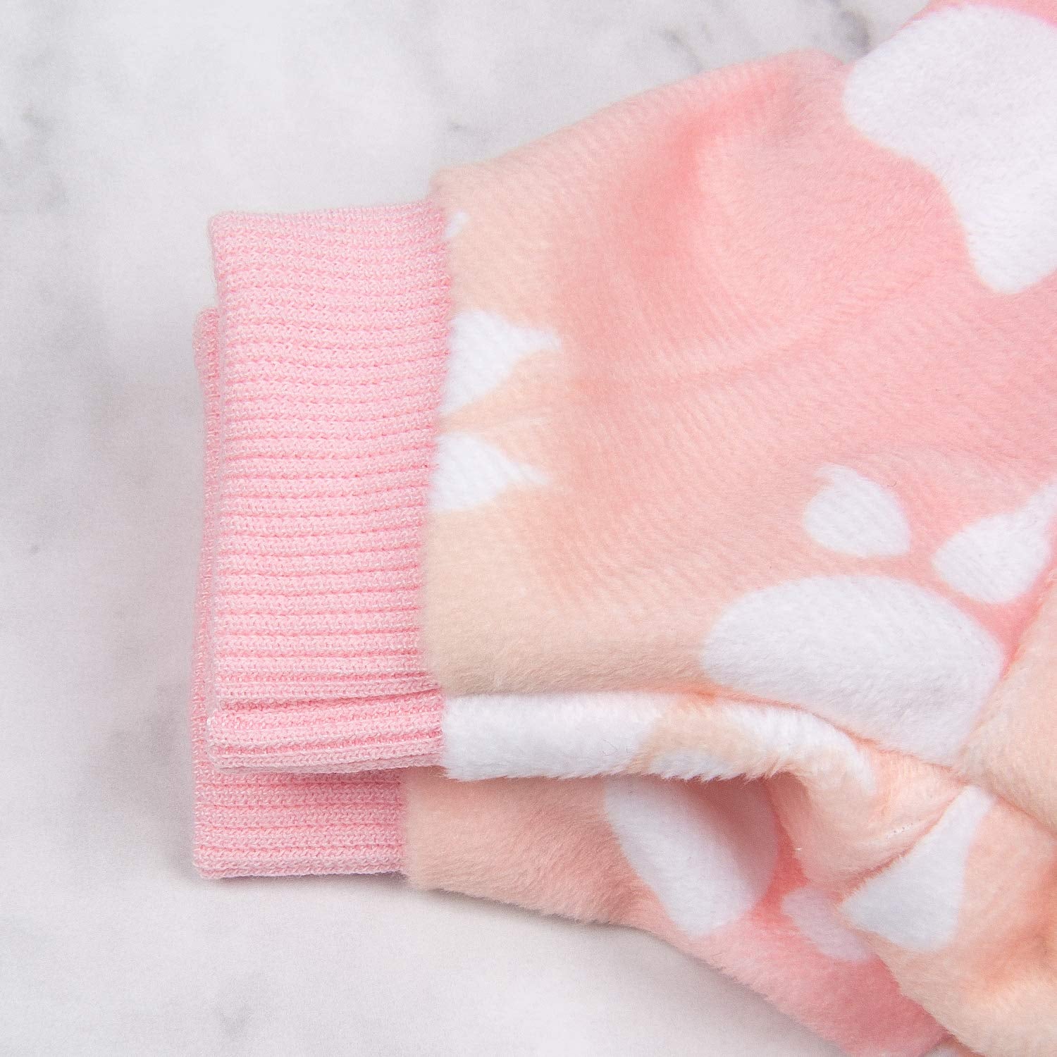 Cutebone Soft Dog Pajamas Gradient Footprint Doggy Shirts For Large Puppies P09Xxl