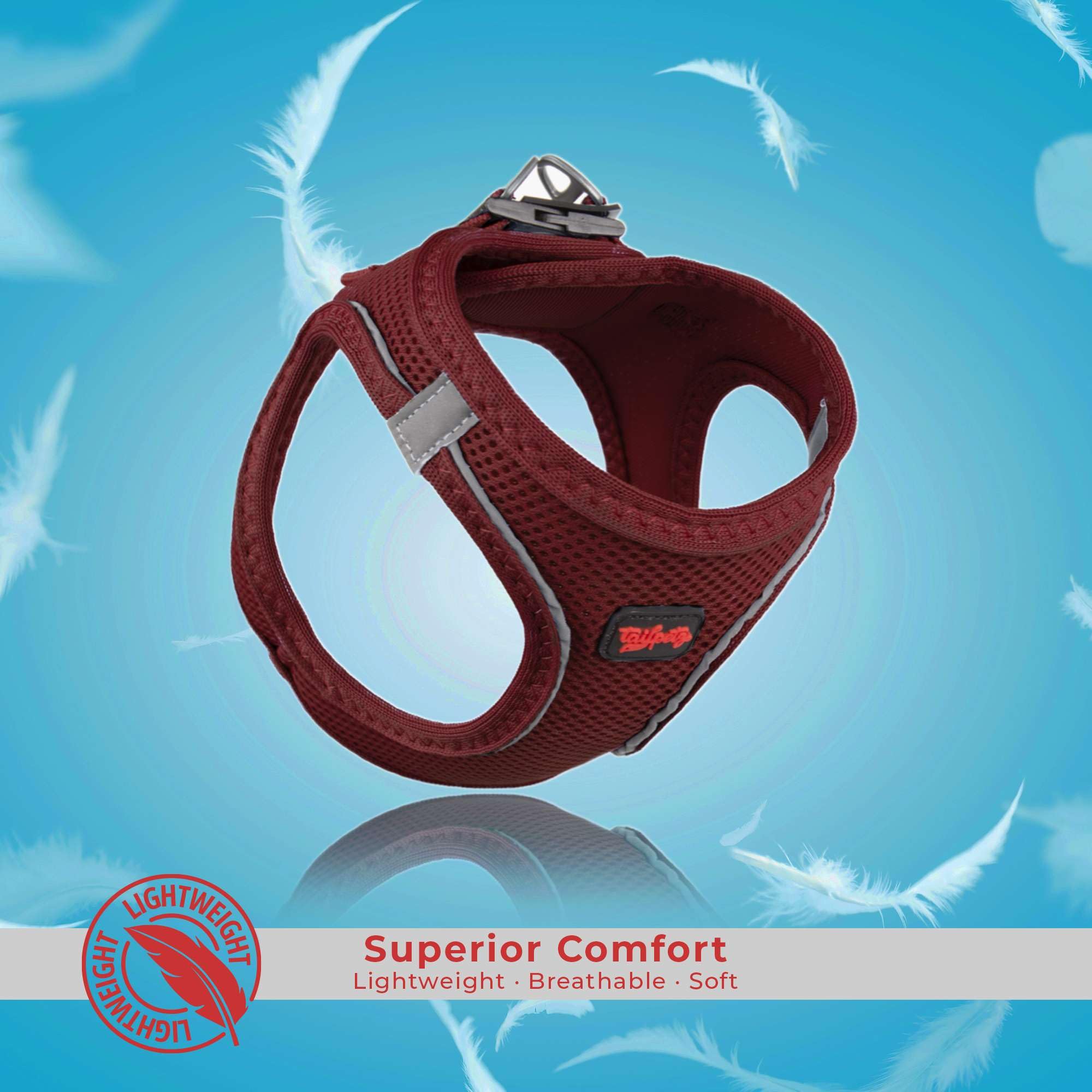 Tailpetz Extra Small Dog Harness, Adjustable Step in No Pull Harness for Small Dogs, Reflective Puppy Harness for Puppy Training