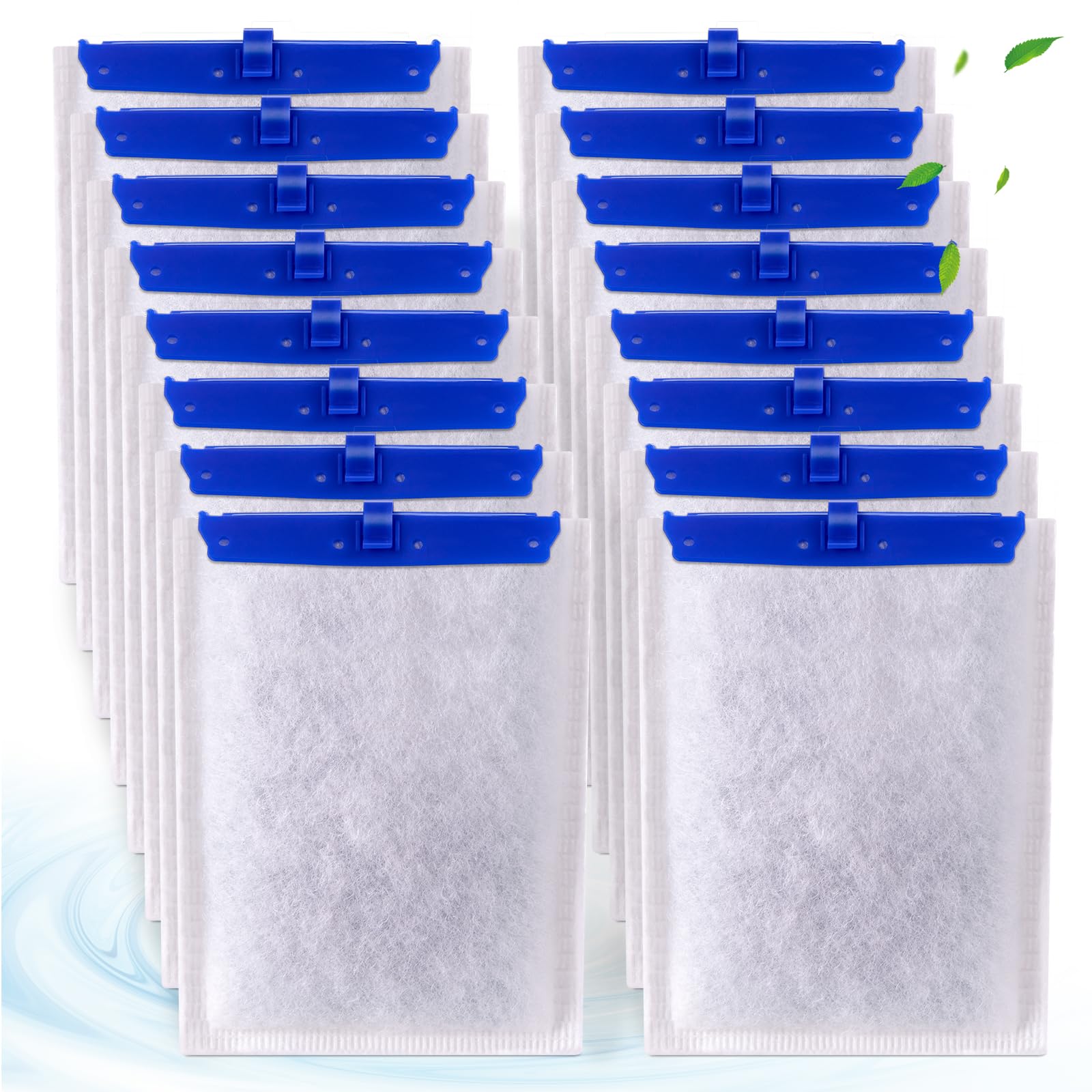 Xbbwmrs 16-Pack Large Replacement Filter Cartridges Compatible With Tetra Whisper Bio-Bag Filters Large Aaquarium Filter Cartrid