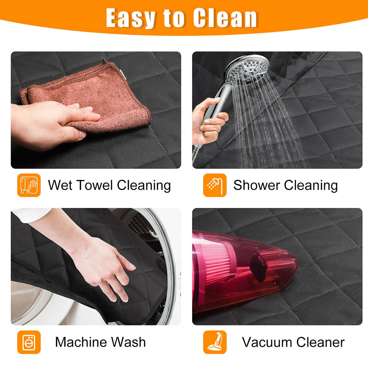 Kytely Dog Car Seat Cover for Back of XL Cars/Trucks/SUVs, Sturdy Car Cover Protector for Dogs, Waterproof Soft Dog Car Hammock,