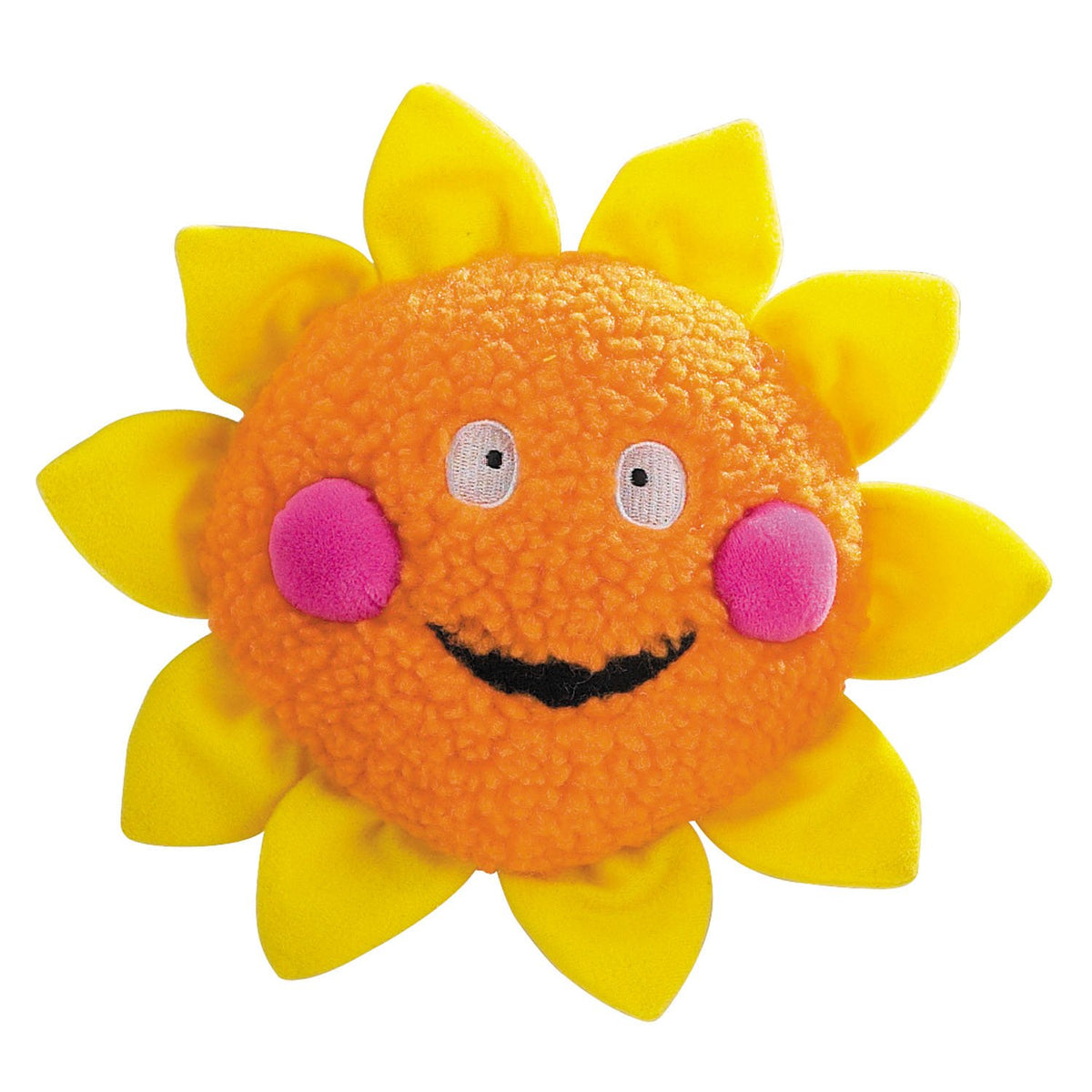 Zanies Smiling Sun Dog Toys, Orange Sun, 8'