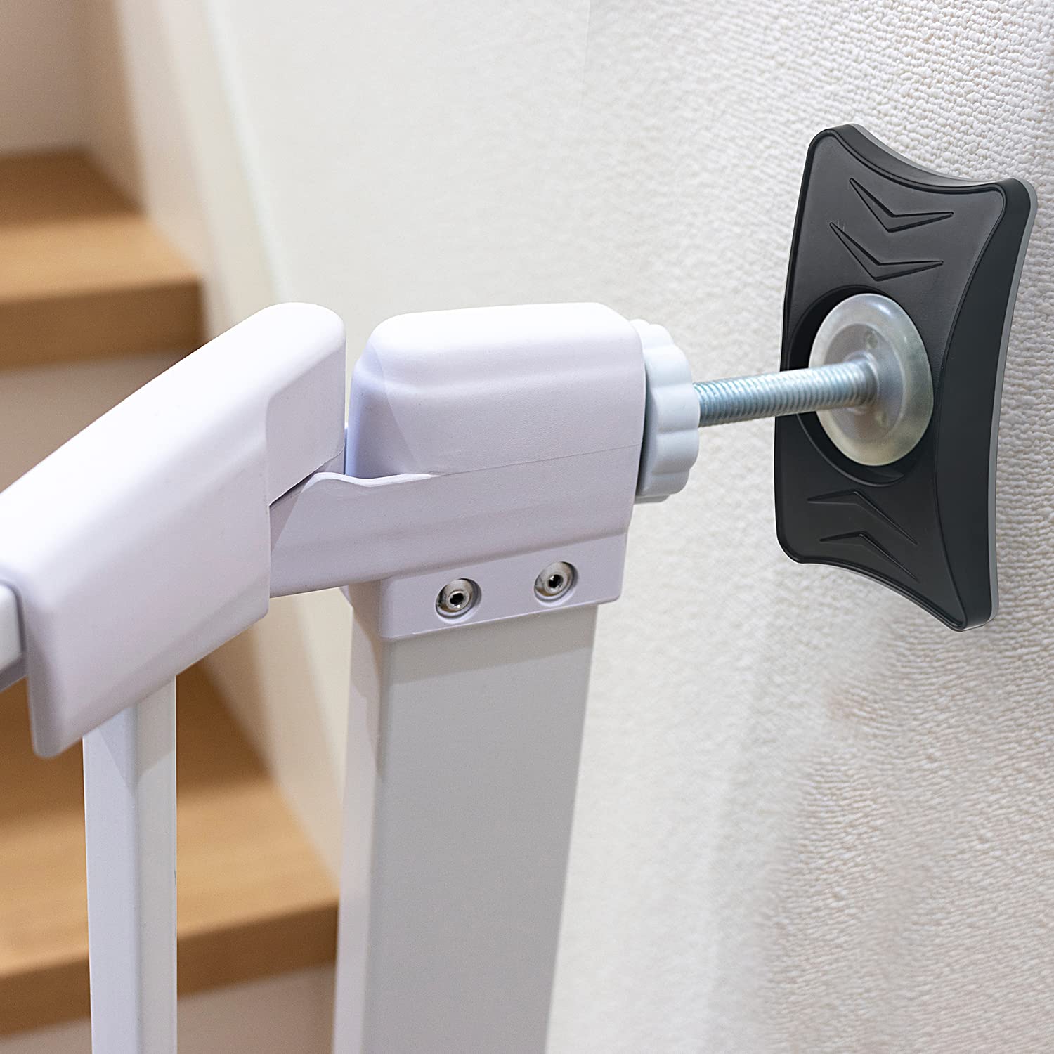 Baby Gate Wall Protector 4 Pack Dog Gates Wall Cups Protect Walls & Doorways From Pet For Child Pressure Mounted Stair Safety Gate- Fit All Safety Gate