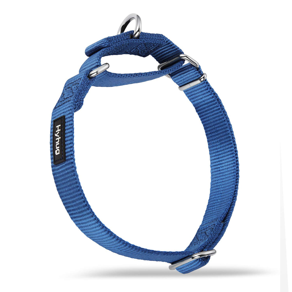 Hyhug Pets Premium Upgraded Heavy Duty Nylon Anti-Escape Martingale Collar For Puppy Dogs Comfy And Safe - Professional Training, Daily Use Walking. (Small, Classic Blue)