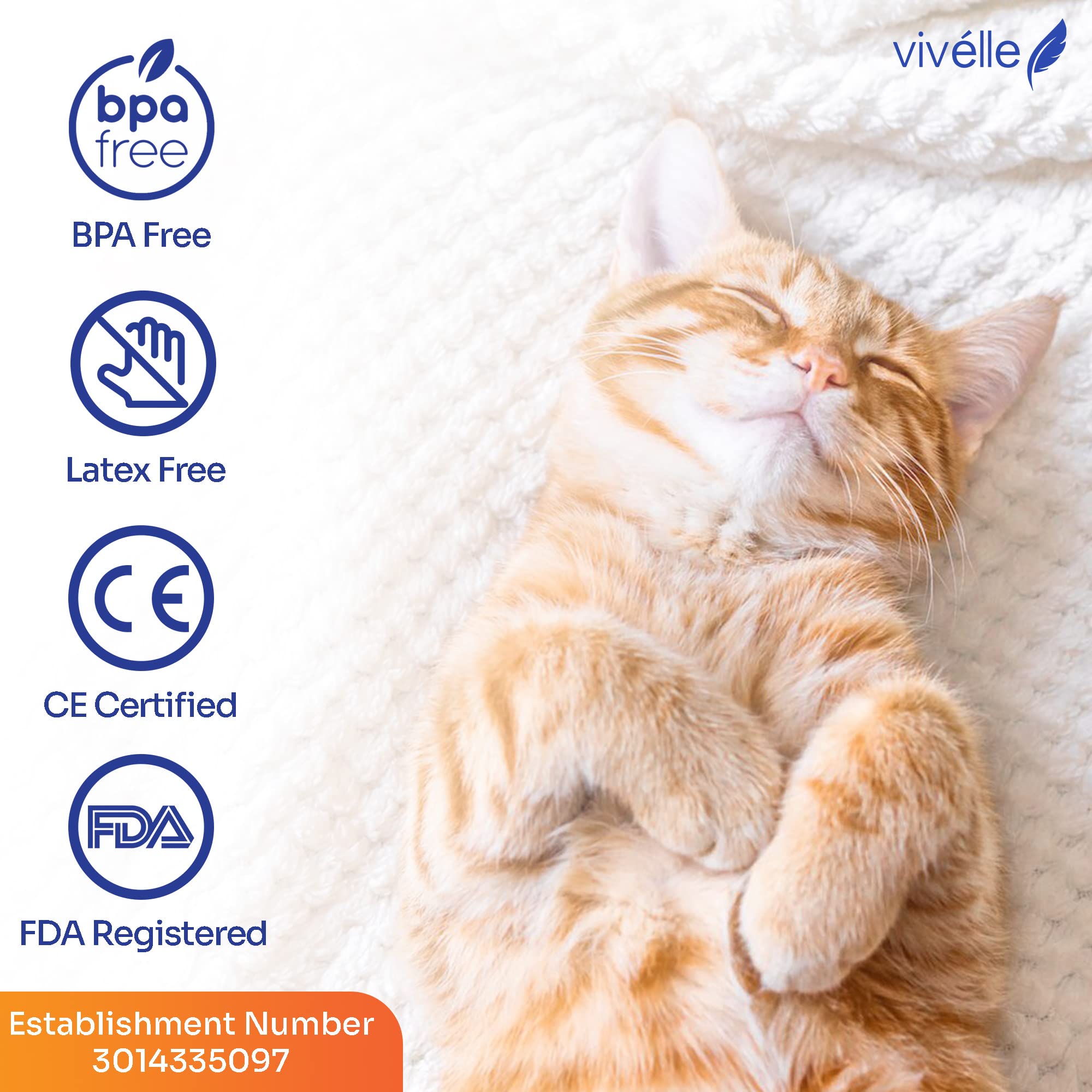 Viv  lle Handheld Inhaler Spacer with 2 Masks for Pets Cat and Dog Inhaler Spacer for MDI