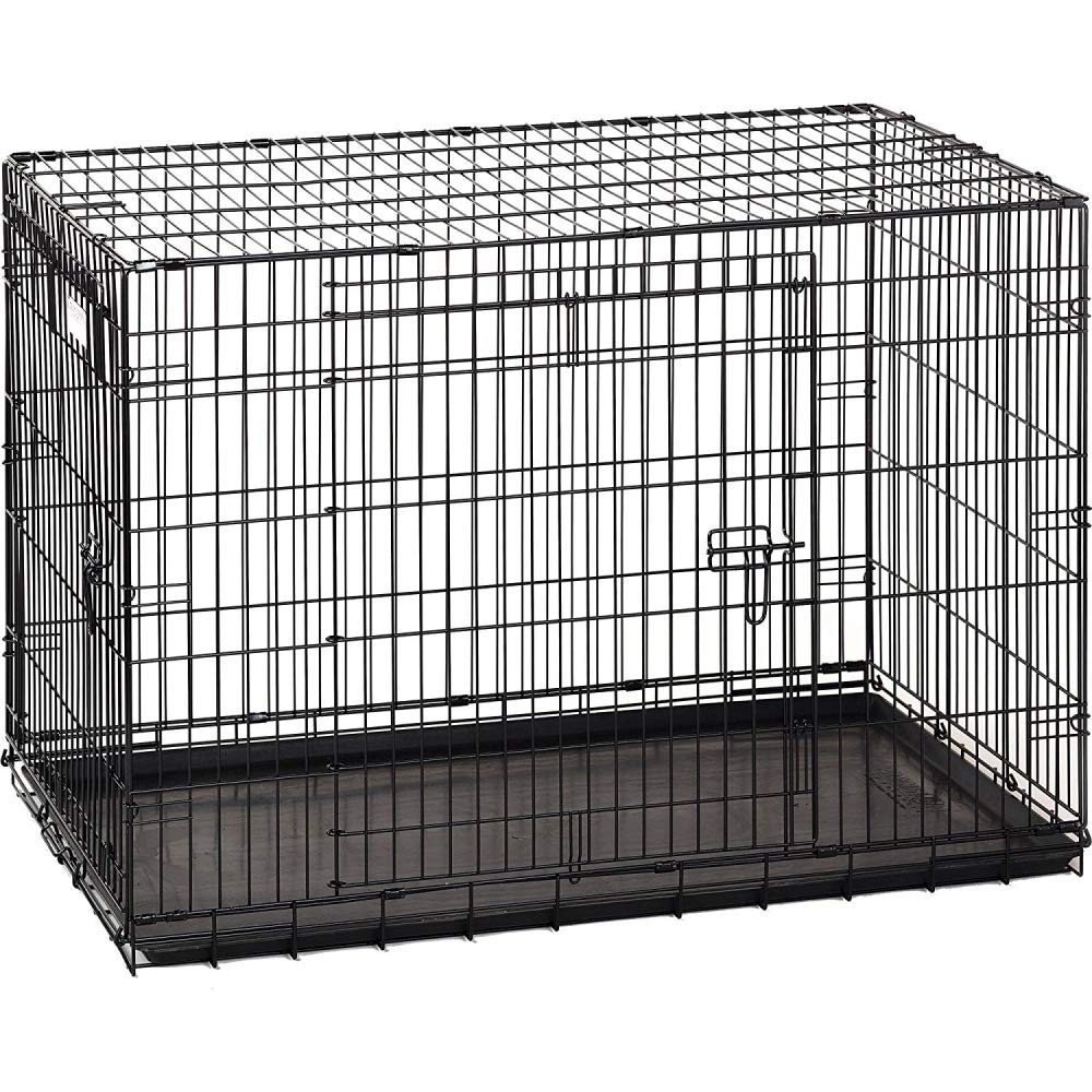 Precision Pet Products Two Door Great Crate Wire Dog Crate, 36 Inch, For Pets 50-70 Lbs, With 5-Point Locking System