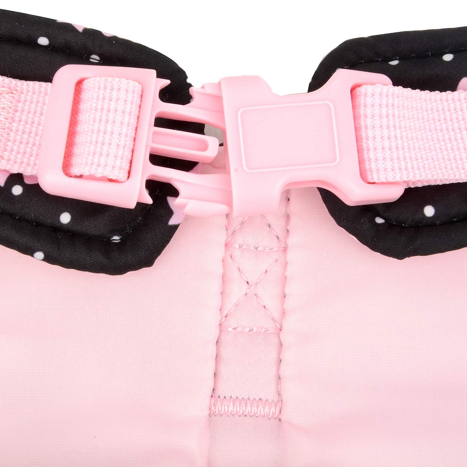 Zunea No Pull Small Dog Girl Harness Dress Escape Proof Cat Kitten Vest Harness Leash Set Step-in Soft Cotton Padded Polka Dot J