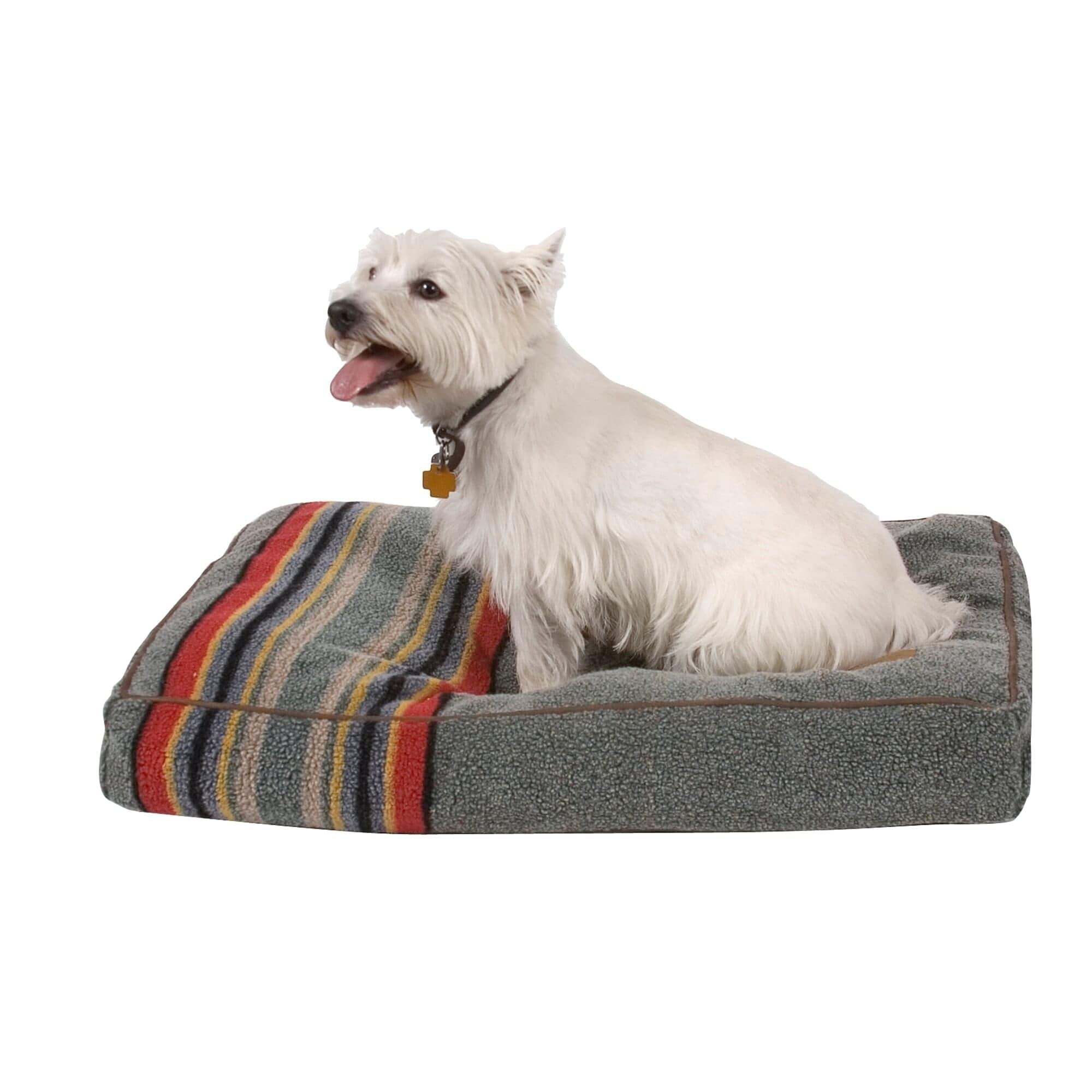 Pendleton Vintage Camp Napper Dog Bed Heather Green, S