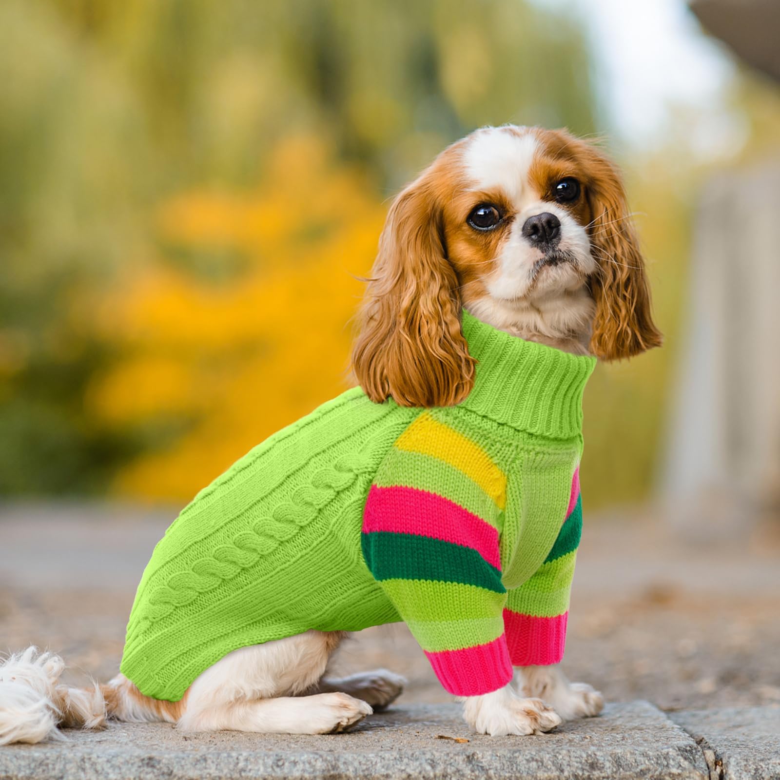 Ouobob Dog Sweaters Turtleneck, Large Dog Sweater Thick Warm, Stretchy Winter Sweaters For Large Size Dogs, Warm Thick Christmas