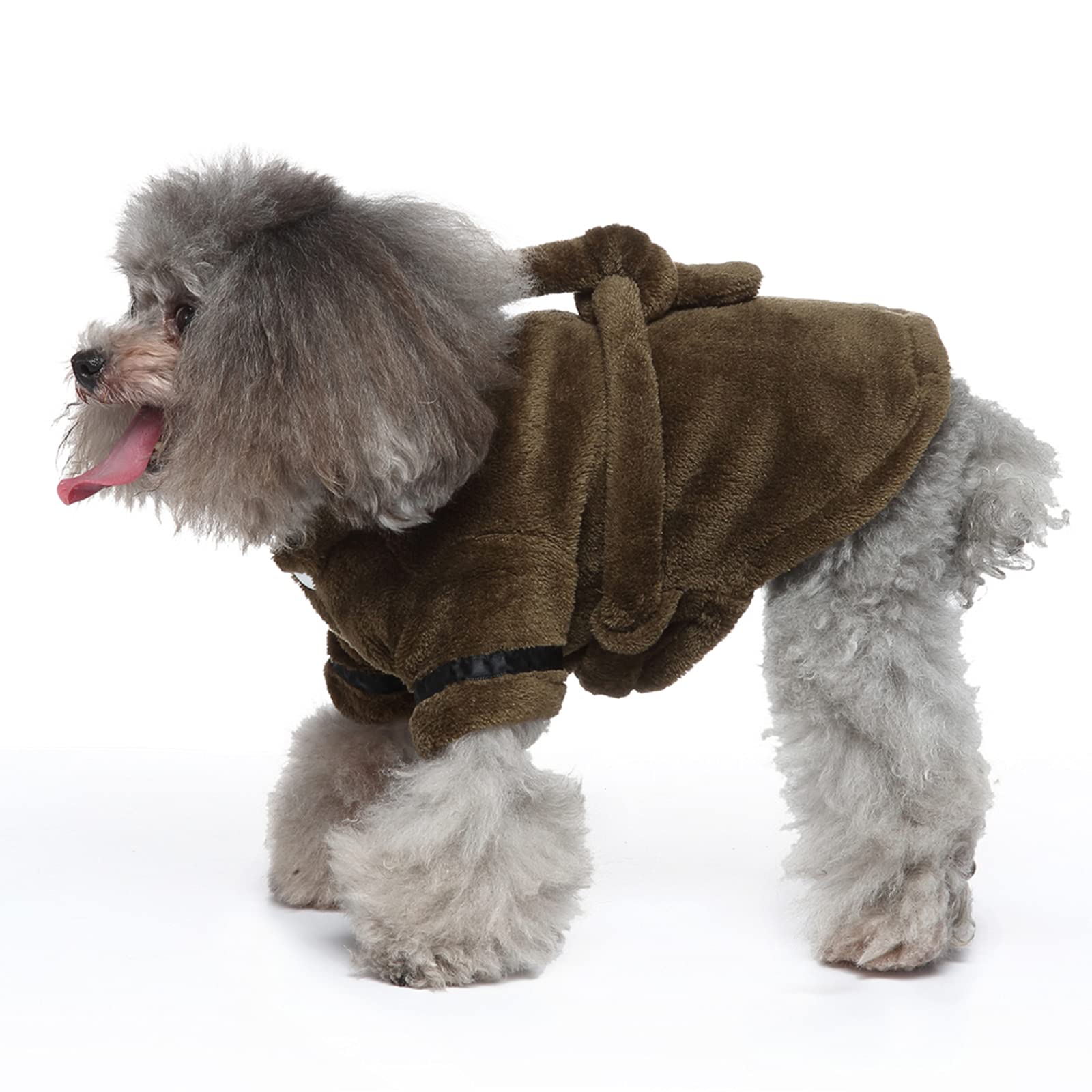 Petyoung Pet Bathrobe Dog Pajama Thickened Hooded Bathrobe Quick Drying And Super Absorbent Dog Bath Towel Soft Pet Nightwear Fo
