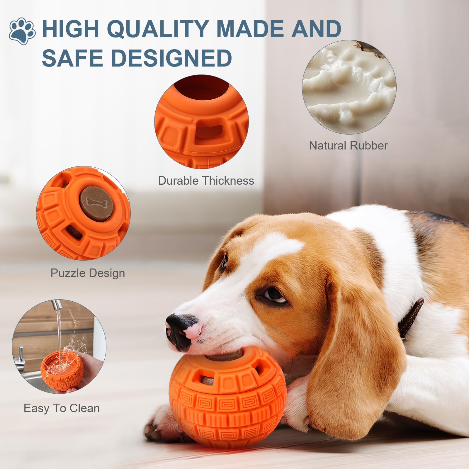 Ankilo Upgraded Dog Toy, Reusable Frozen Treat Dog Enrichment Toys, Thickened And Weighted, Frozen Treat Toy, Interactive Dogs T