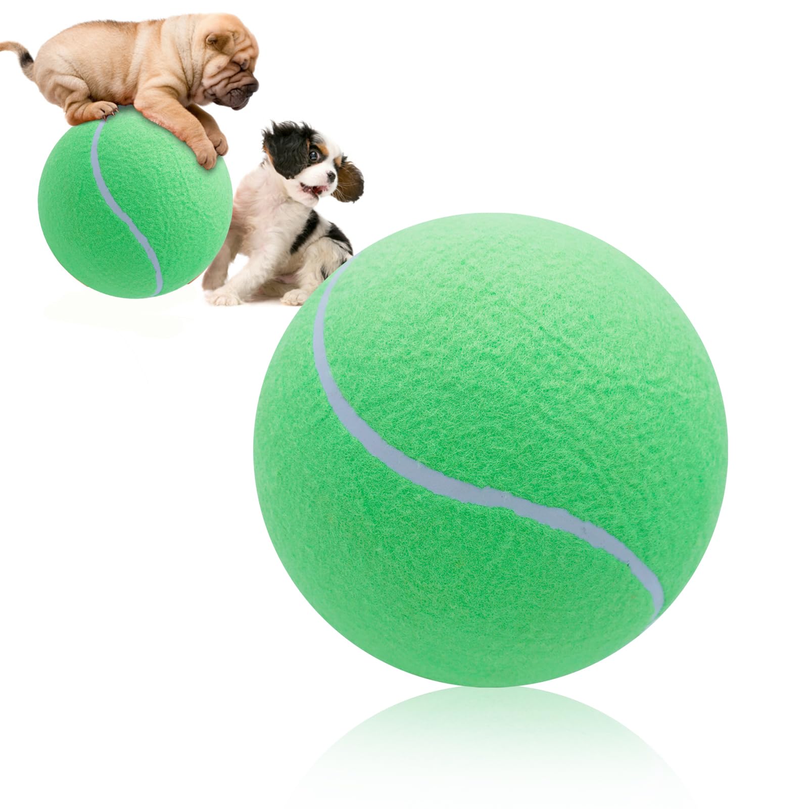 Banfeng Giant 8'' Dog Tennis Ball Big Pet Toys Outdoor Sports Ball Interactive Dog Toy For Small Medium Large Dog(Green)