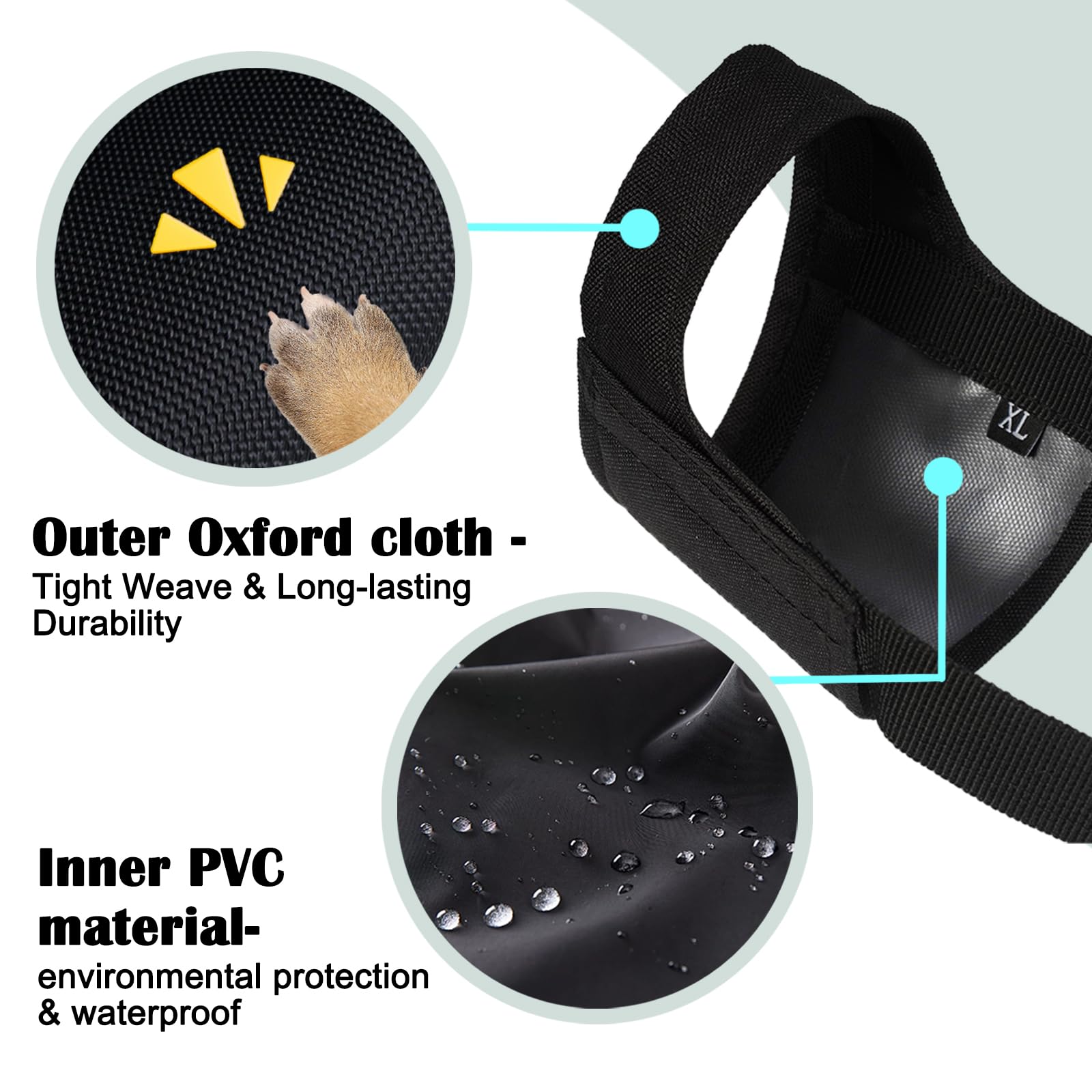 Mayerzon Short Snout Dog Muzzle For Small Medium Large Dog, Soft Muzzle For Chihuahua Shih Tzu American Bulldog For Grooming, St