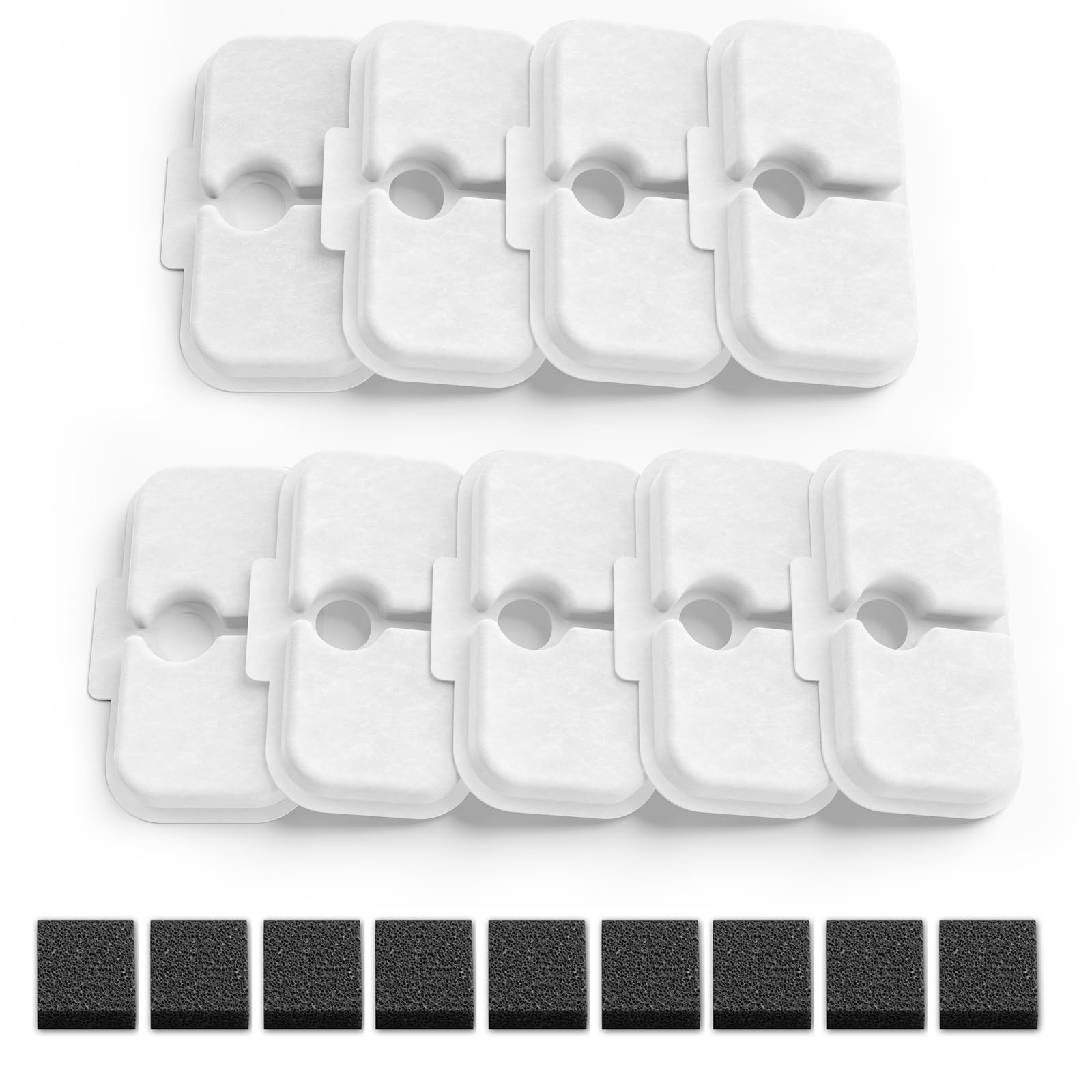 9-Pack Replacement Filters For Petlibro Dockstream Cat Water Fountain Plwf005 Plwf115 Plwf105